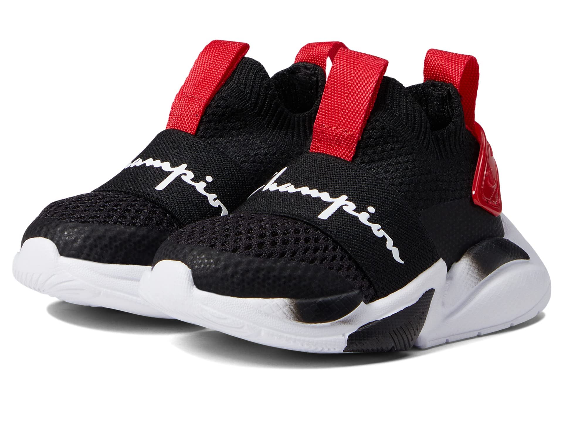 Champion XG Tech Pro Toddler Sneakers - Black/Red Size 9 M - Comfortable Athletic Shoes for Kids Running, Playground & Daily Wear