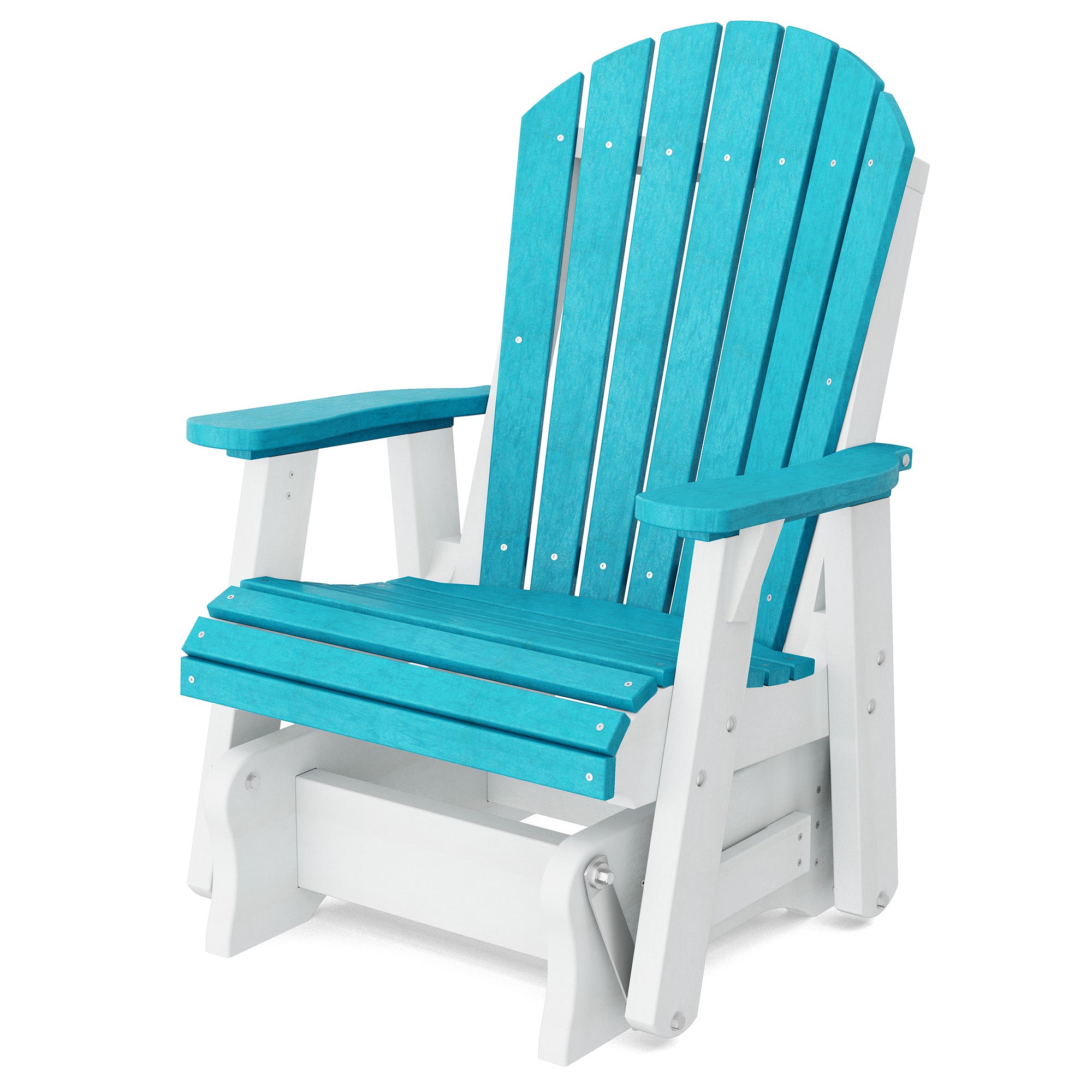 Heritage Single Glider Rocking Chair - Classic Wooden Nursery Glider for Baby Room, Breastfeeding & Relaxation - Perfect for Nurseries, Bedrooms & Living Rooms