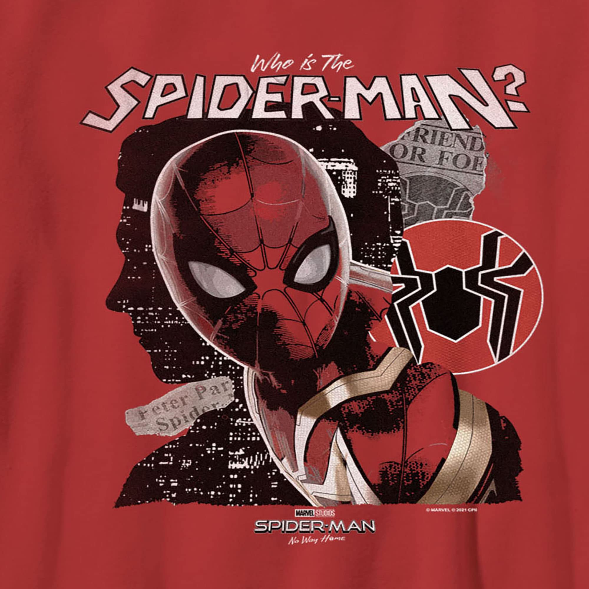 Marvel Spider-Man: No Way Home Who is The Spider-Man Boys' T-Shirt - Cool Superhero Graphic Tee for Kids, Birthday Gift & Casual Wear