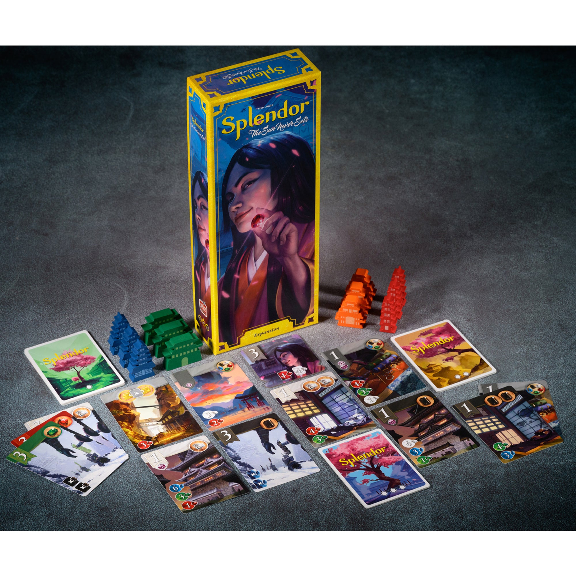 Splendor: The Sun Never Sets Board Game Expansion - Strategic Card Game for Family Game Night & Adult Game Evenings