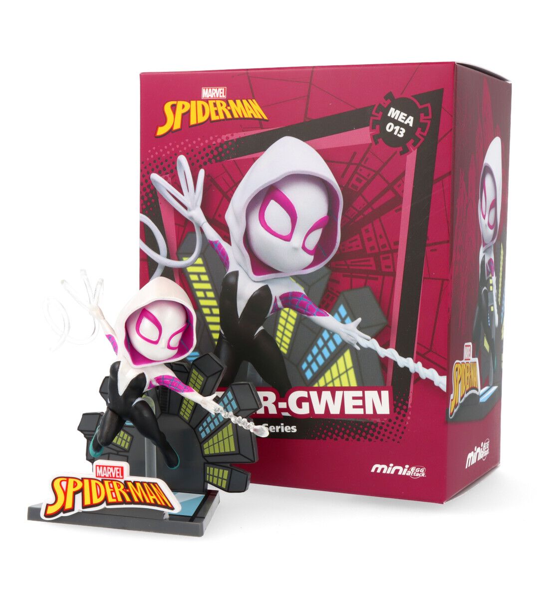 Mini Egg Attack Series Spider Gwen Action Figure - Collectible Marvel Spider-Man Character for Display & Gifts