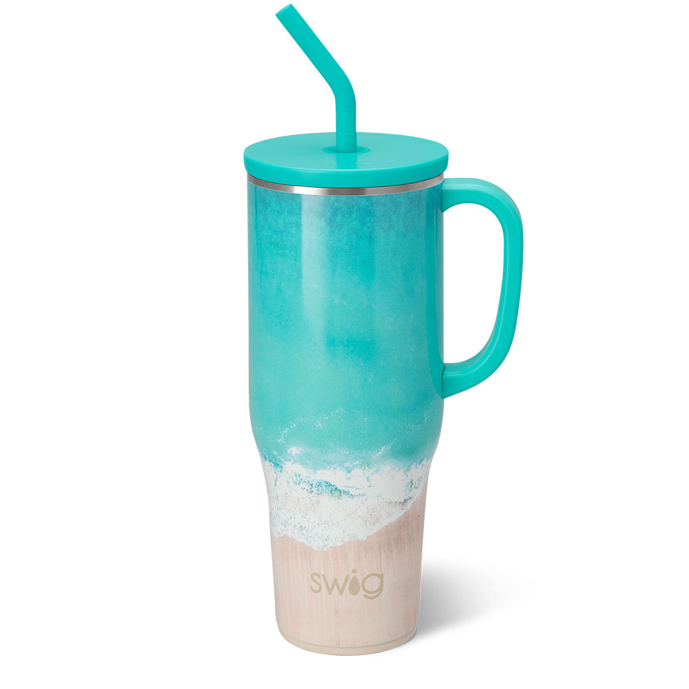 **40oz High Tide Mega Mug - Large Insulated Stainless Steel Tumbler for Coffee, Tea & Cold Drinks - Perfect for Travel, Camping & Office Use**