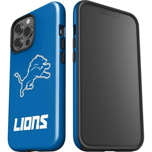 Officially Licensed NFL Detroit Lions Distressed Design Impact Phone Case for iPhone 15 Pro Max - Durable Protection with Stylish Team Spirit - Perfect for Game Days & Everyday Use