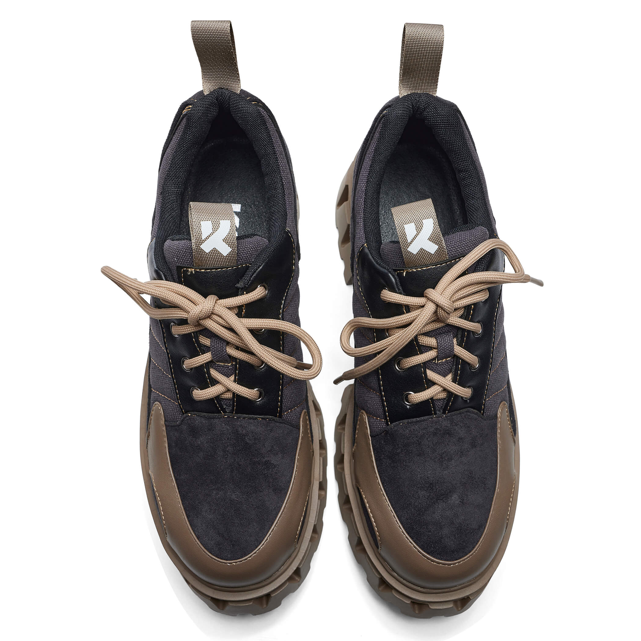 The Force Men's Chunky Combat Boots - Desert Dust Color | Stylish & Durable Military-Inspired Footwear for Outdoor Adventures, Hiking & Urban Fashion