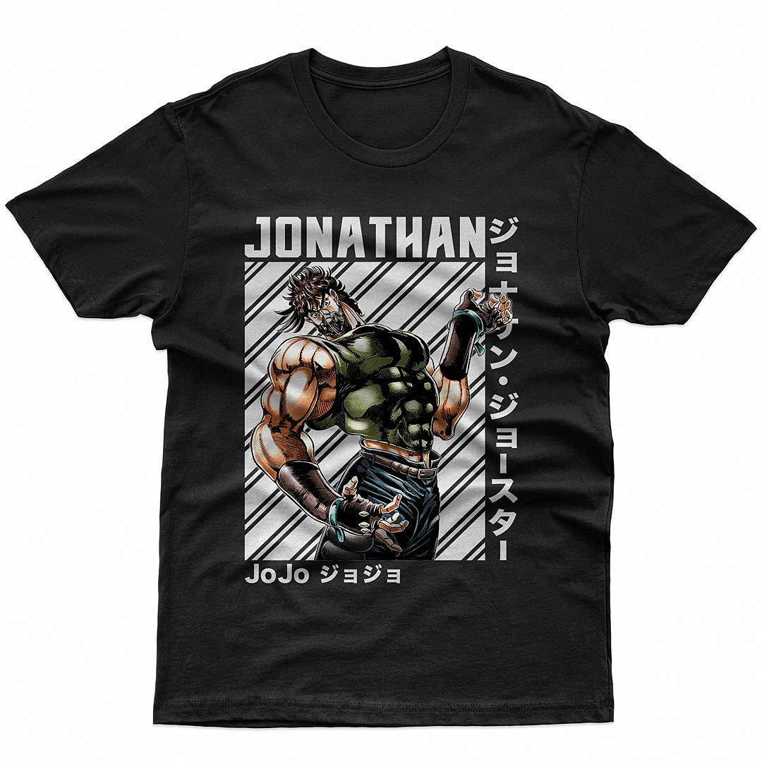 MISOTO68 Jonathan Joestar Anime T-Shirt - Unisex Manga Graphic Tee for Men, Women & Kids | Casual Cosplay, Anime Convention & Daily Wear