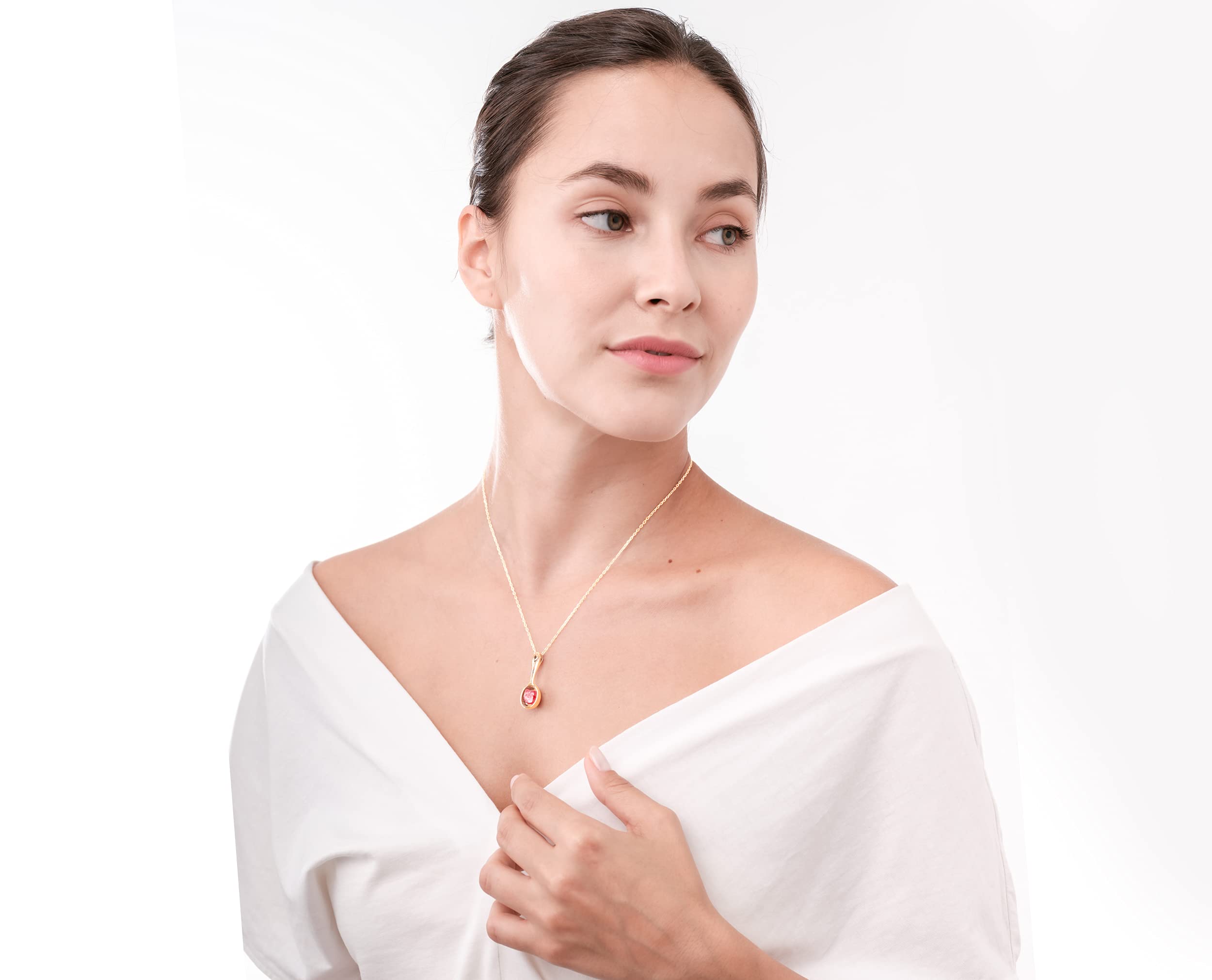 Raw Rose Quartz Necklace - Gold Spoon Pendant - October Birthstone Jewelry for Women - Healing Crystal Gift for Her - Boho Chic Layering Necklace for Spiritual Healing & Everyday Wear