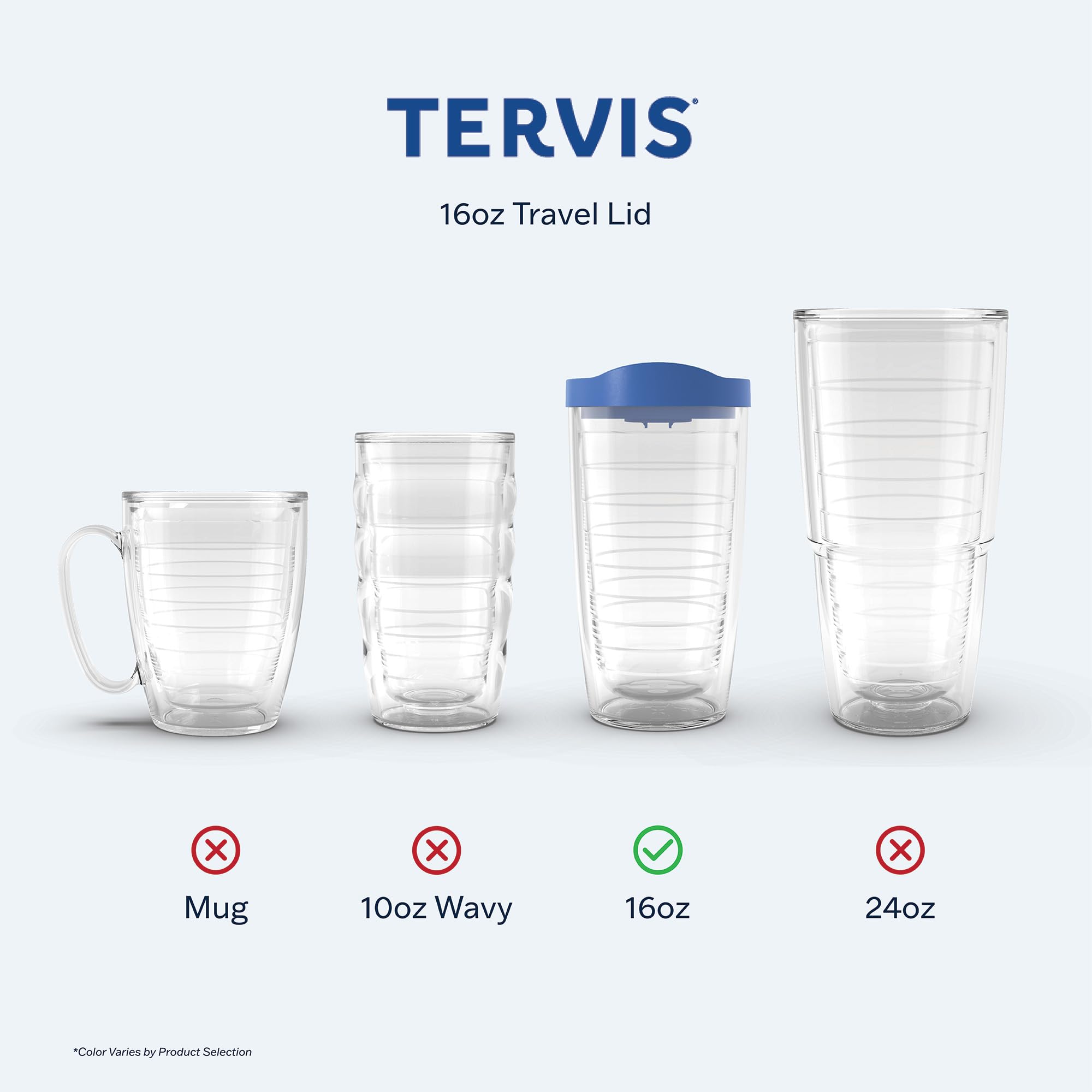 Tervis 16oz Double Walled Insulated Travel Tumbler with Lid - Made in USA, Keeps Drinks Hot & Cold - Royal Purple - Perfect for Coffee, Tea & On-the-Go Hydration