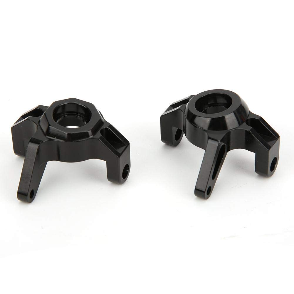 Dilwe 2Pcs Aluminum Alloy RC Steering Cup & Front Steering Knuckle C Block - Compatible with Axial Wraith RR10 90048 AR60 1/10 Scale RC Cars - Upgrade Parts for Off-Road Racing & Crawler Performance