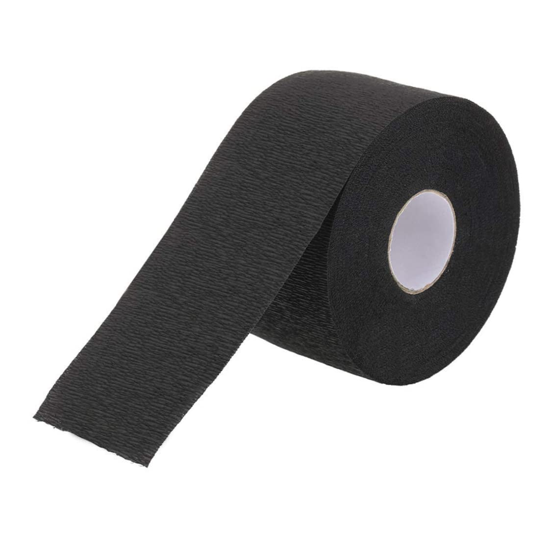 Disposable Paper Barber Neck Strips - Professional Stretchy Black Neck Tape for Haircut & Grooming | Salon, Barber Shop & Home Use | Hygienic Haircut Accessories for Stylists & DIY