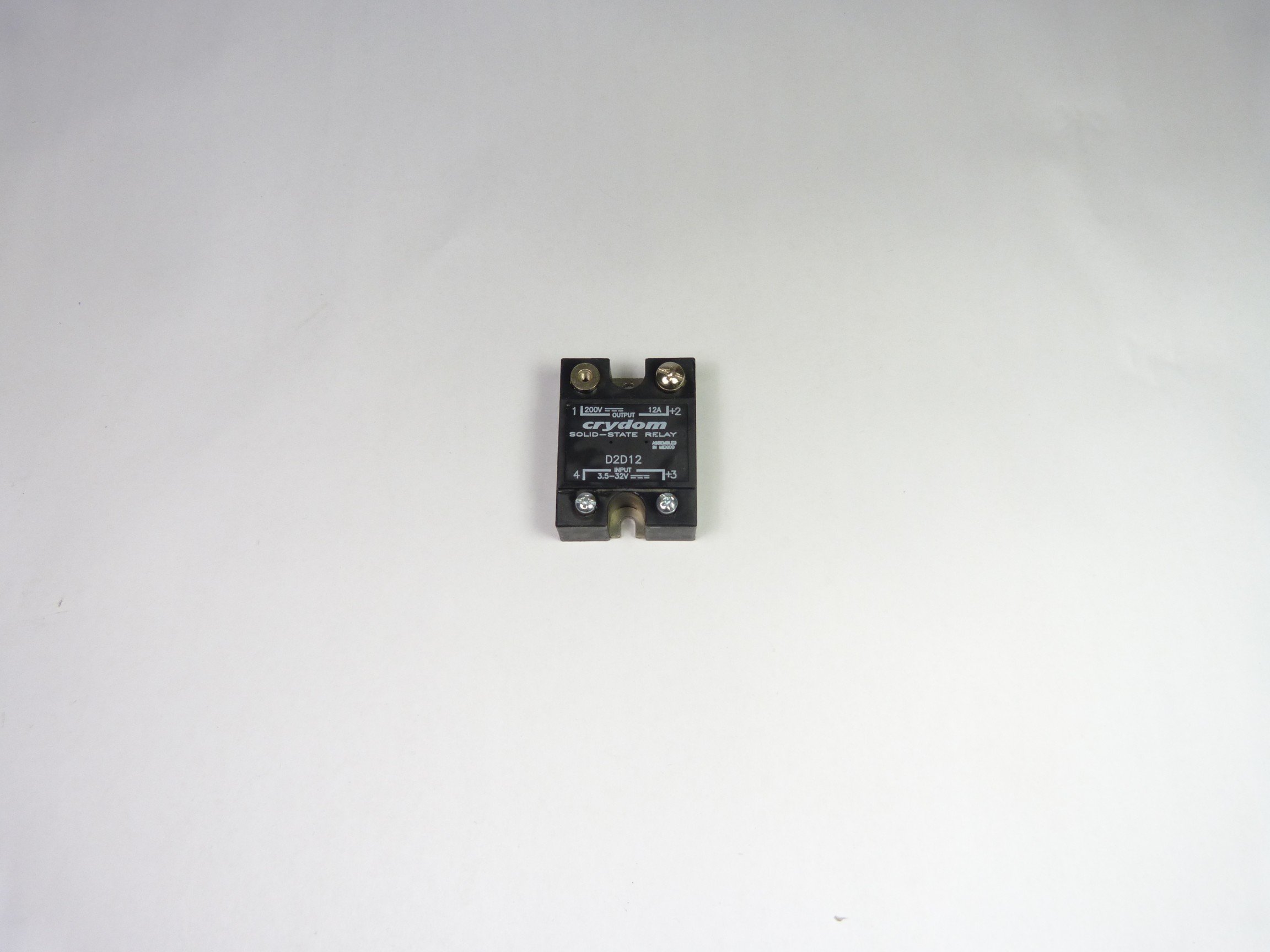 12A 200VDC Solid State Relay SPST-NO Panel Mount Screw Terminal DC Switch for Industrial Automation & HVAC Systems