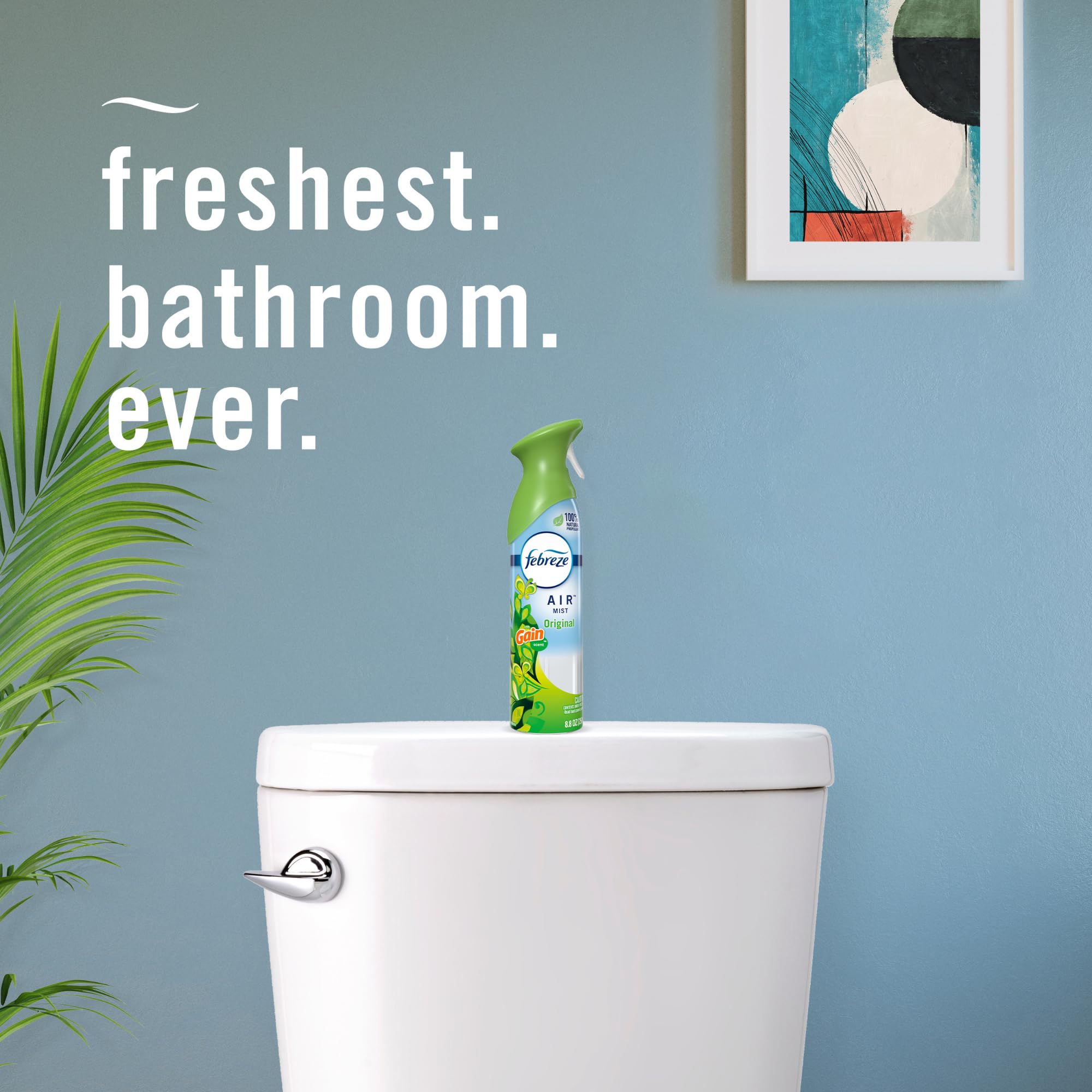 Febreze Air Freshener Spray - Gain Original Scent (8.8oz, 6-Pack) | Odor Eliminator for Home, Bathroom & Kitchen | Long-Lasting Aerosol Room Spray | Perfect for Freshening Living Spaces, Offices & Cars