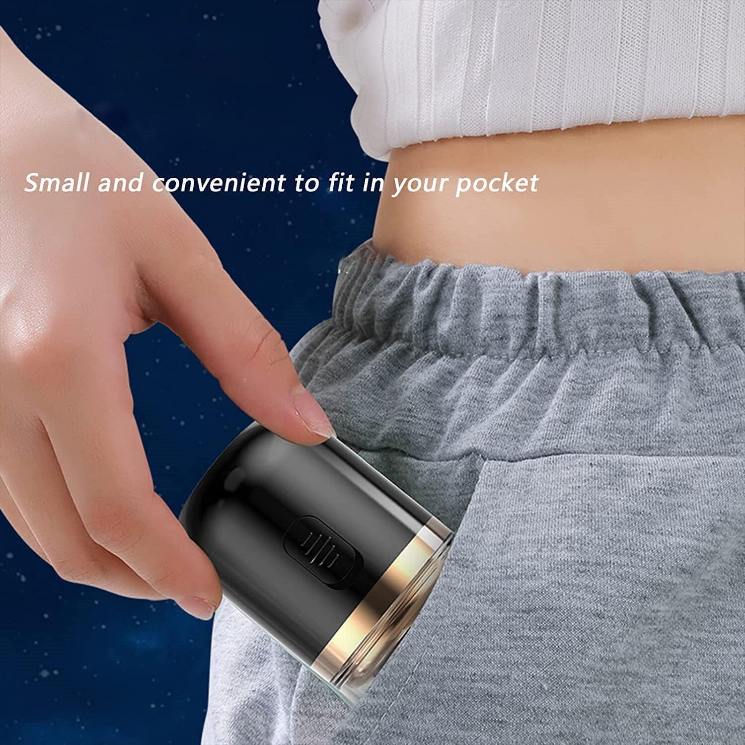 Portable 2-in-1 Capsule Shaver & Nose Hair Trimmer - Mini Travel Electric Shaver for Men, Rechargeable & Washable, Black - Perfect for Travel, Gym & Daily Grooming
