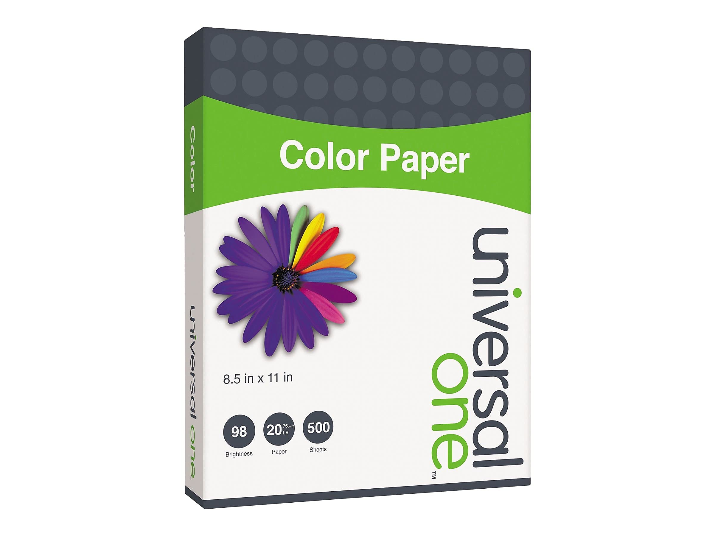 Premium Universal® Colored Paper - 24 Vibrant Hues, 8.5