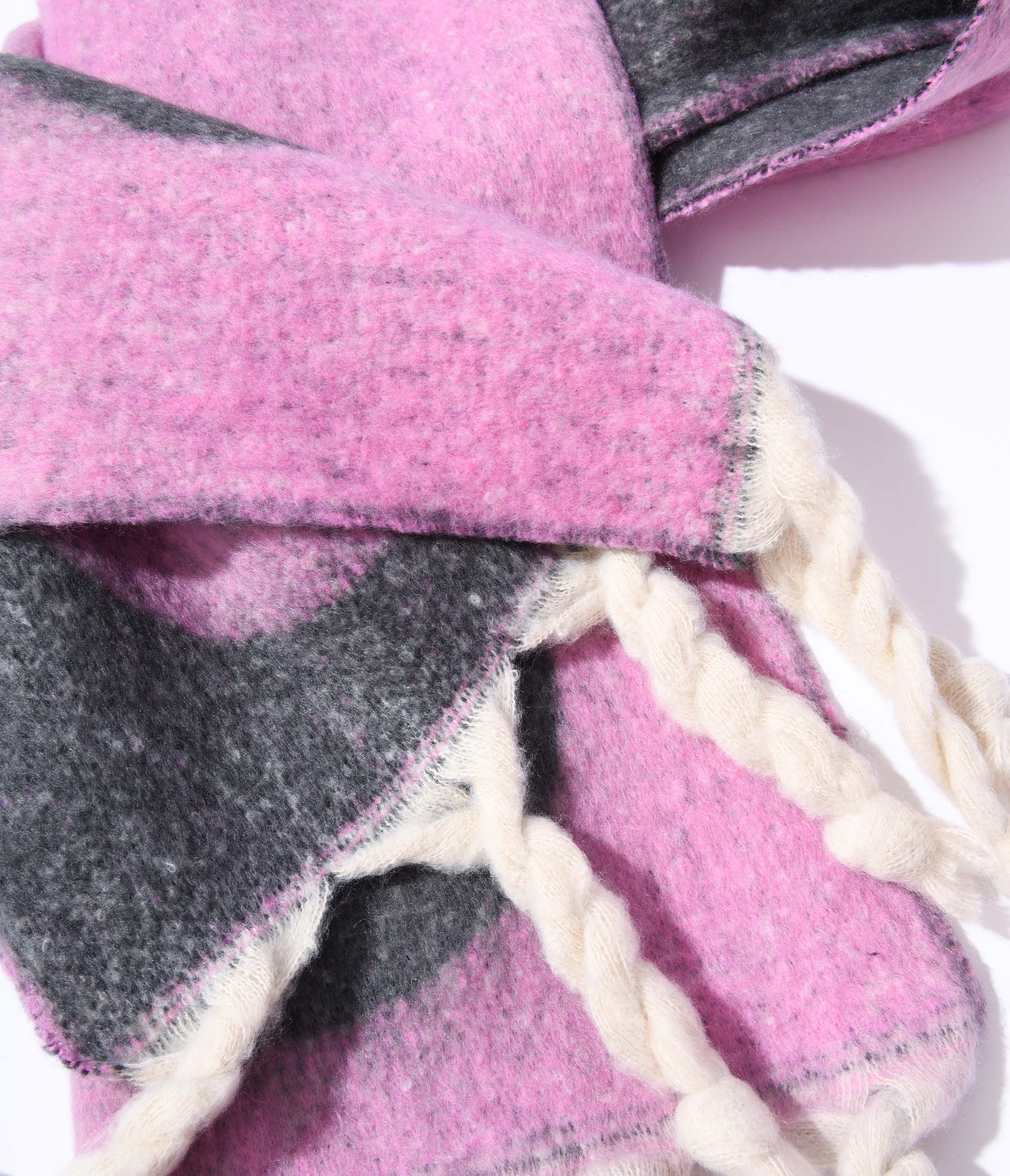 Stylish Pink & Grey Large Polka Dot Scarf for Women - Soft Winter Fashion Accessory - Perfect for Office, Travel and Cold Weather Outfits