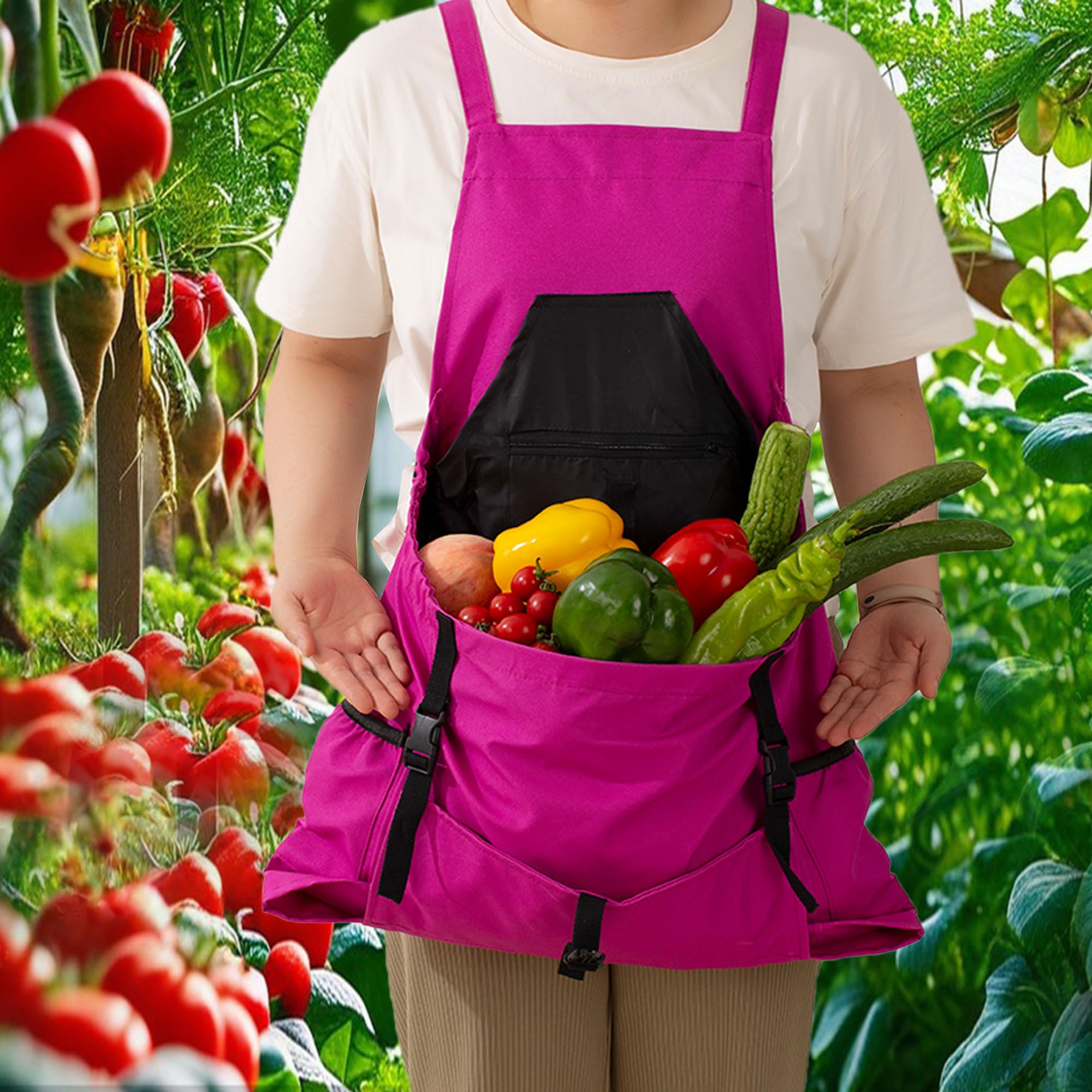 Best Gardening Apron for Women - Heavy Duty Waterproof Work Apron with Multiple Pockets - Perfect for Planting, Weeding & Outdoor Chores - Ideal Gift for Gardeners & DIY Enthusiasts