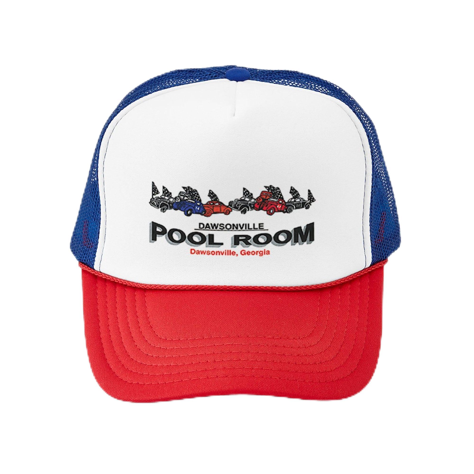 Dawsonville Pool Room Adjustable Snapback Trucker Hat - Vintage Style Baseball Cap for Men & Women - Perfect for Sports, Outdoor Activities & Casual Wear