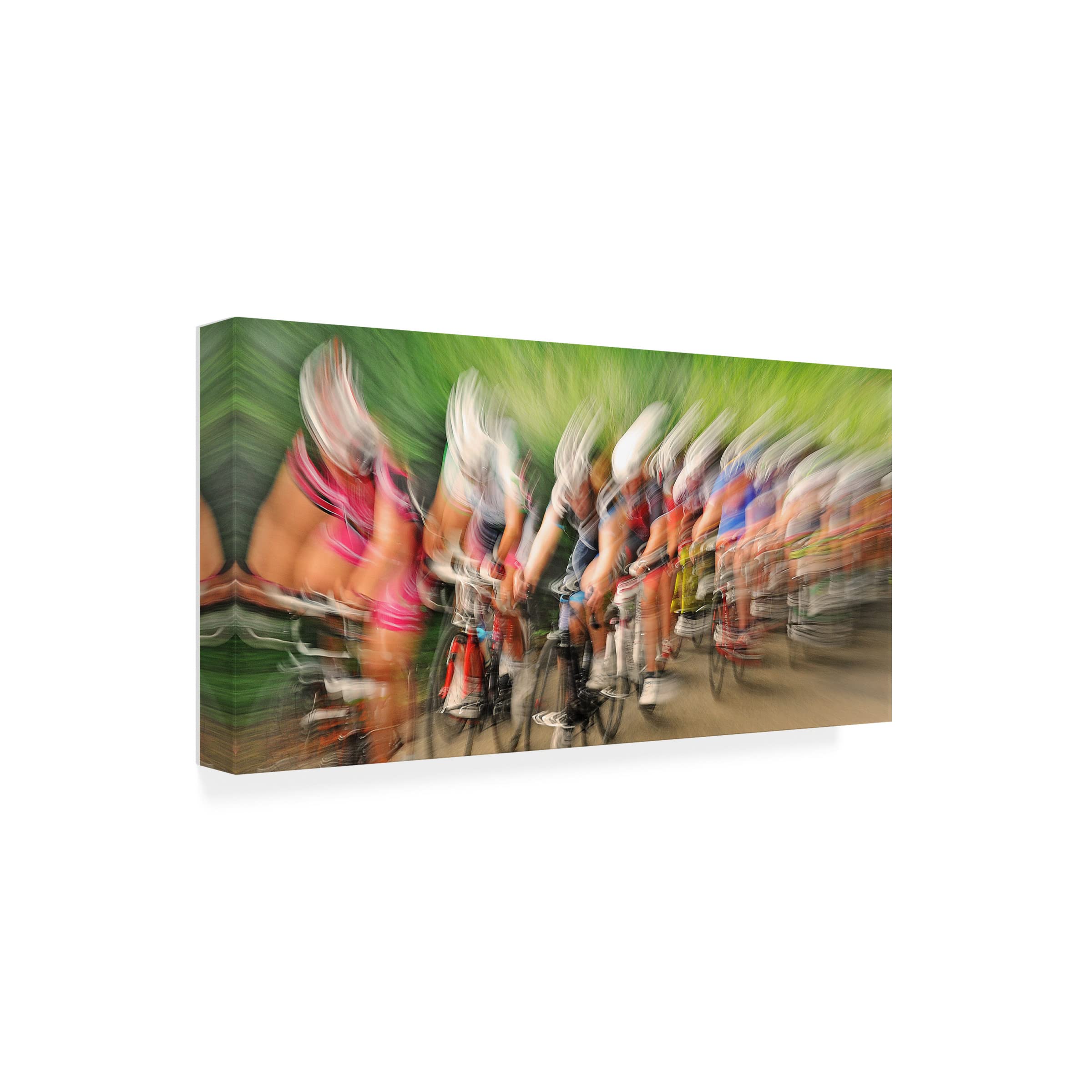 Trademark Fine Art 'Speedwaves' Canvas Wall Art by Lou Urlings - Modern Abstract Ocean Painting for Living Room, Bedroom & Office Decor