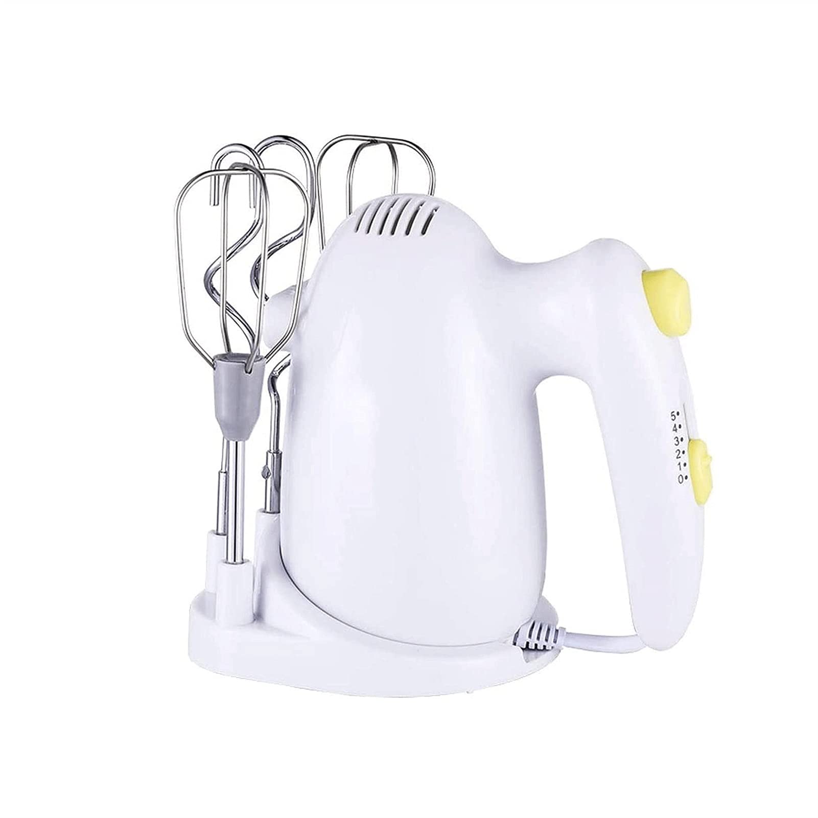 Pictetw Electric Hand Mixer 120W, 5-Speed Turbo with Whisk & Dough Hooks - Perfect for Baking Cookies, Cakes, Brownies & Mixing Dough Batters - Ideal for Home Kitchen & Professional Bakers