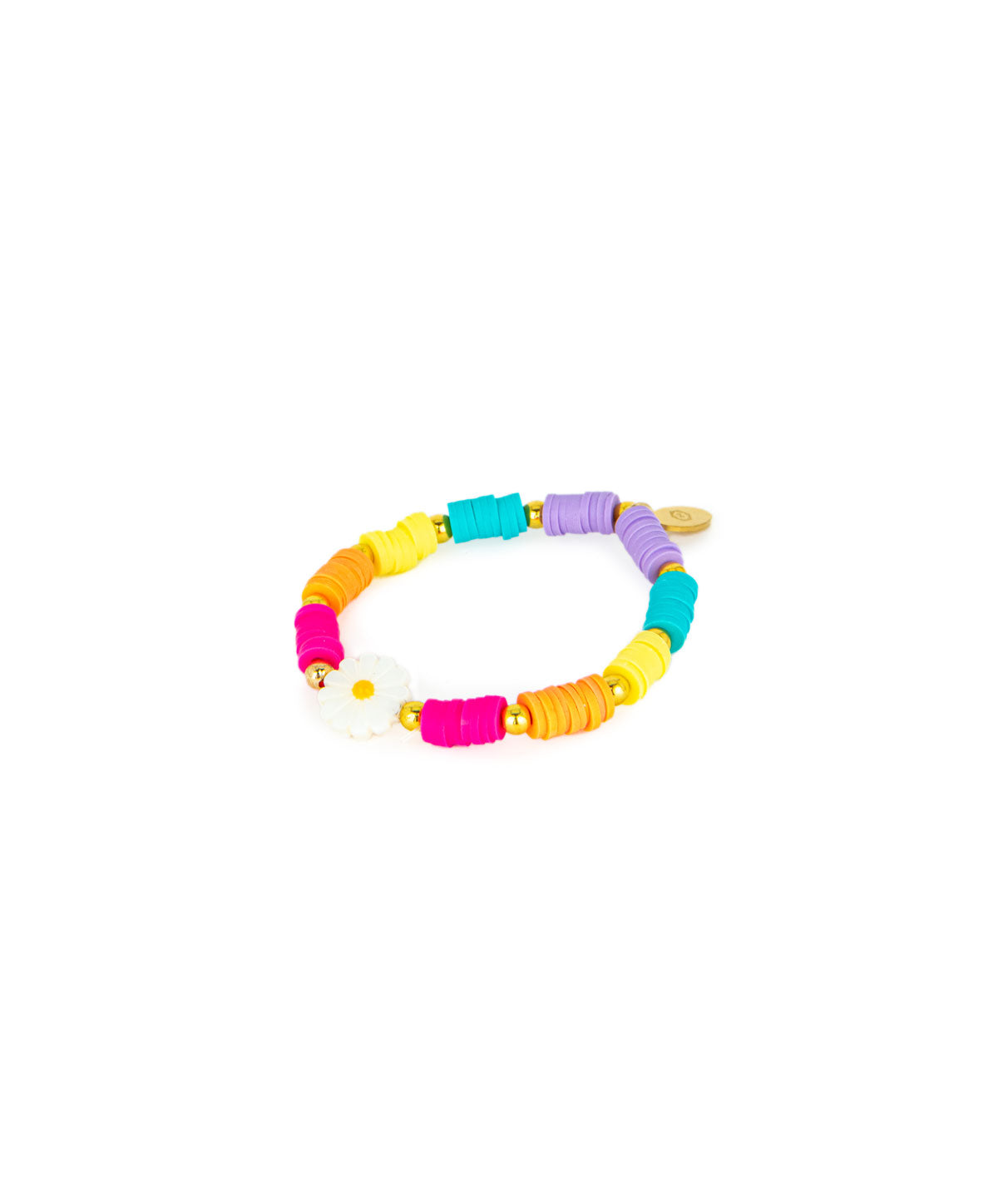 Zomi Daisy Smileys Stretch Bracelet - Adjustable Beaded Friendship Bracelet for Women & Girls, Trendy Boho Jewelry Gift for Best Friends - Perfect for Everyday Wear, Parties & Gifting