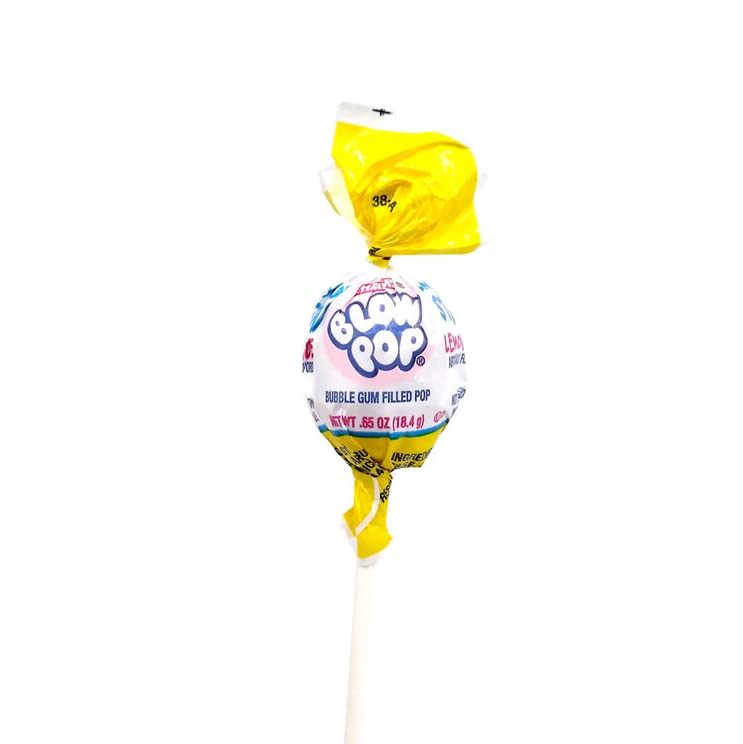 Charms Blow Pop Lemonade Stand Lollipops - 11.7 oz Resealable Bag - Bulk Candy for Parties, Halloween Treats & Fundraisers