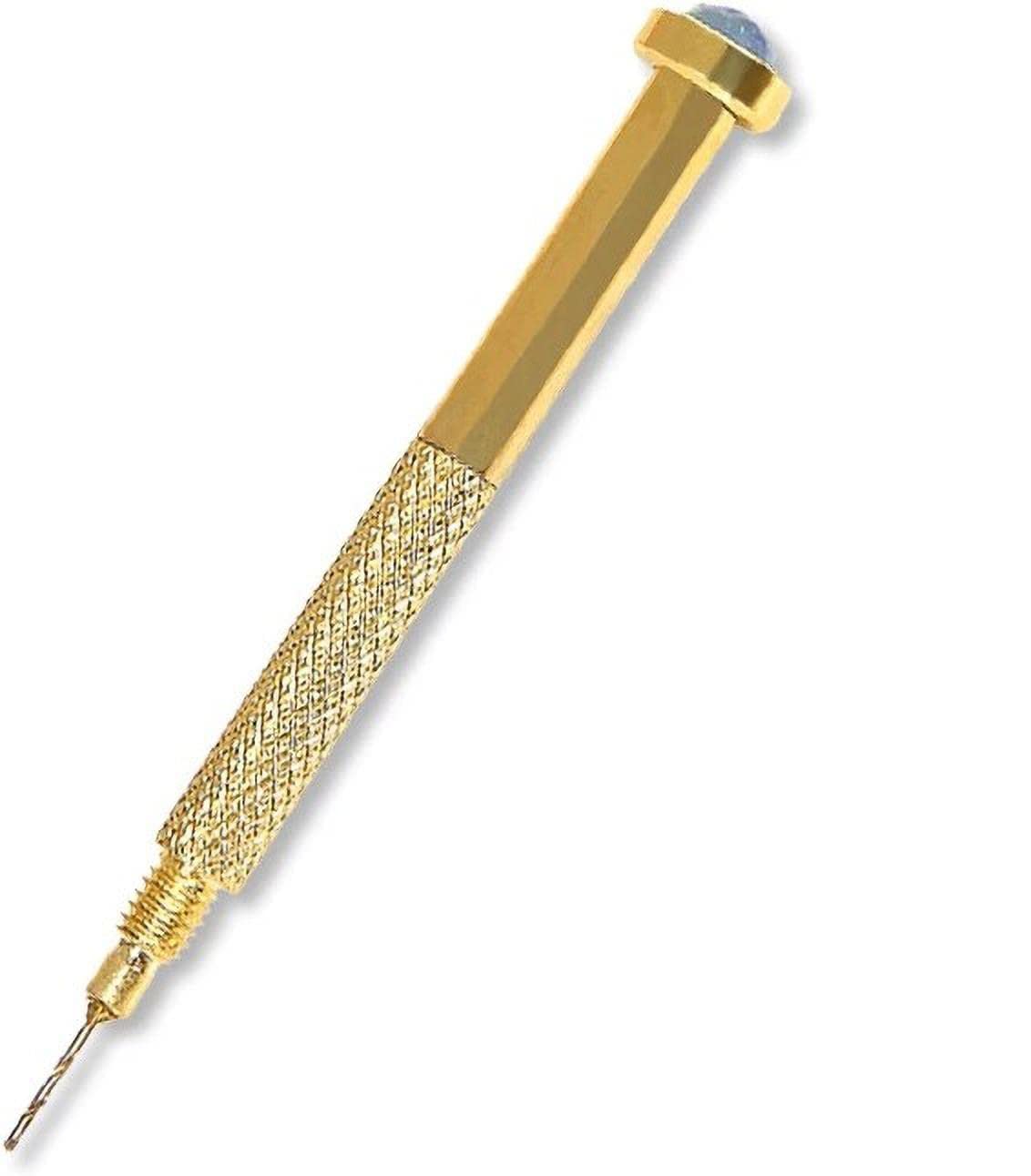 SHILLS Professional Nail Art Dotting Pen & Hole Maker - Gold Manicure Tool for Nail Design, Dangle Drilling, and Piercing | Perfect for DIY Nail Art, Salon Professionals & Home Manicures