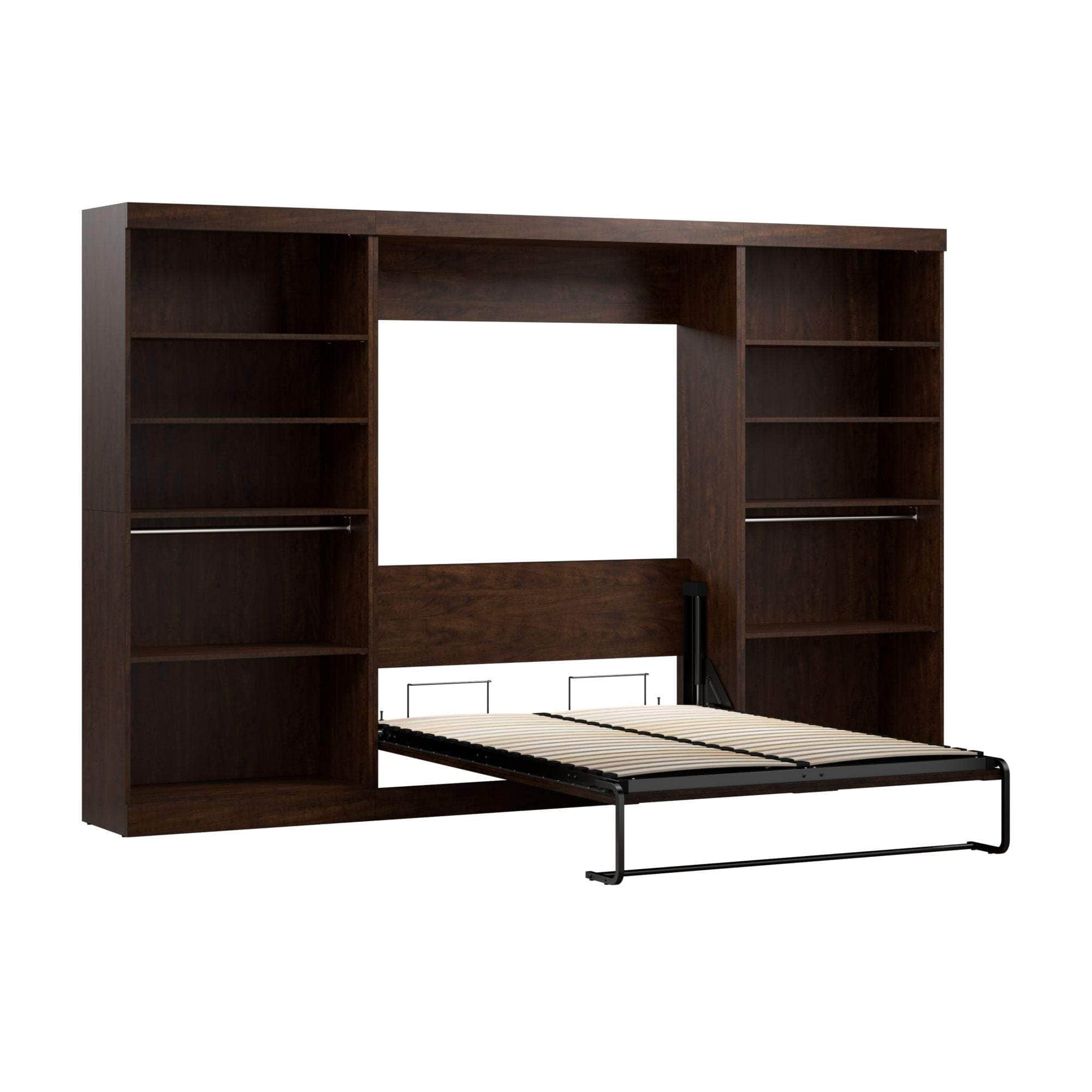 Pur Full Murphy Wall Bed with 2 Storage Units (131
