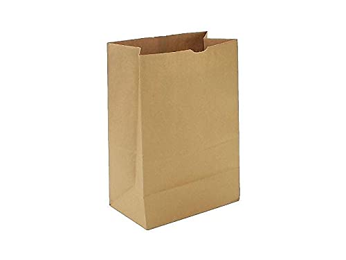 Eco-Friendly 1/6 BBL Paper Grocery Bags - Bulk Kraft Shopping Bags for Supermarkets, Retail Stores & Farmers Markets | Sustainable Packaging Solution