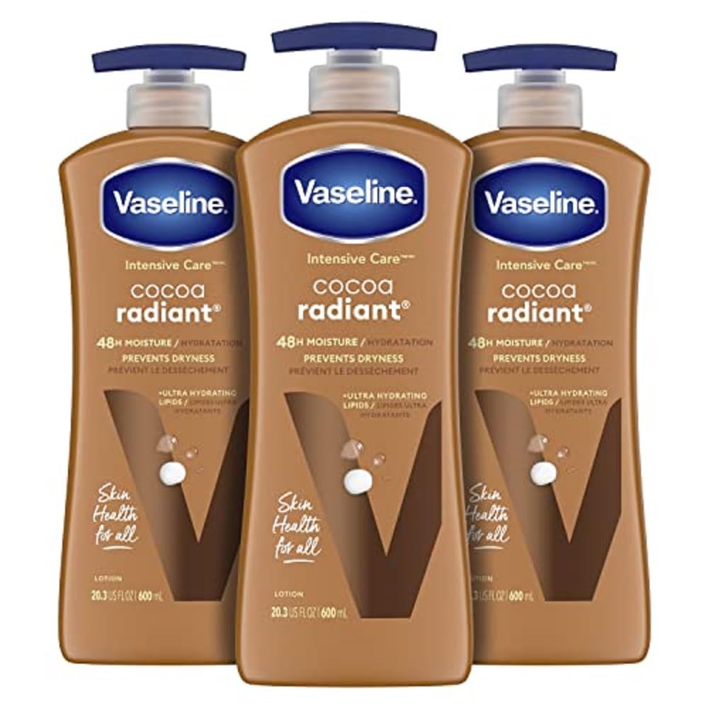 Vaseline Intensive Care Unscented Advanced Repair Body Lotion for Dry Skin - Ultra Hydrating Cocoa Butter Formula | Deep Moisturizing & Skin Repair | Perfect for Daily Use, After Shower & Winter Care