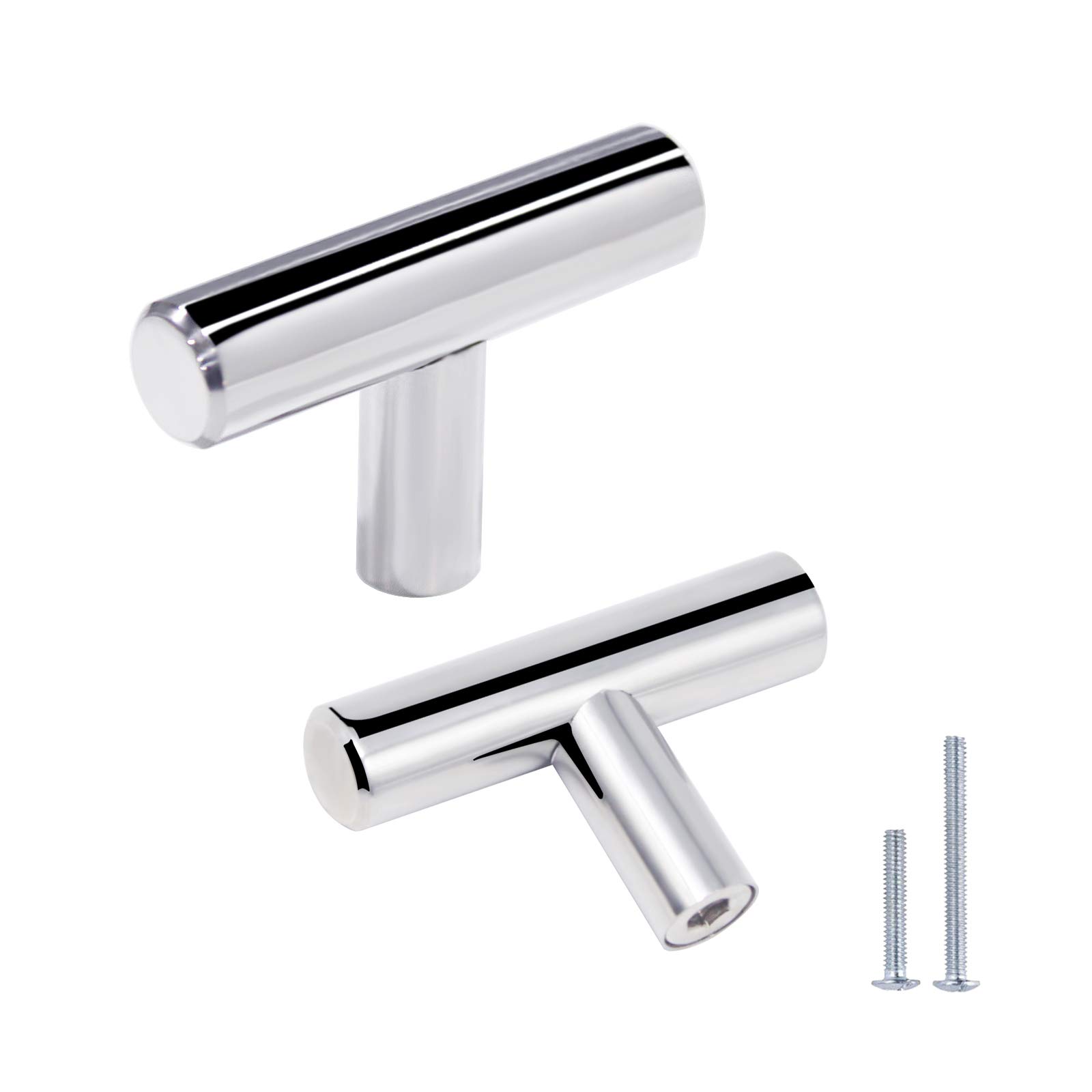 Gobrico 30 Pack Chrome Dresser Knobs - 2