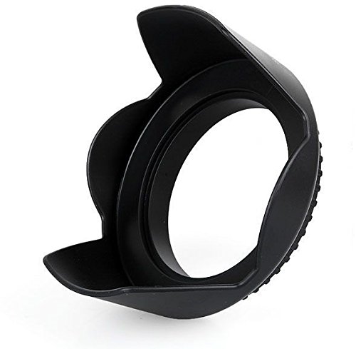 Canon EOS Rebel SL3 58mm Professional Hard Lens Hood with Collar Clamp - Durable Sun Shade for Outdoor Photography & Videography