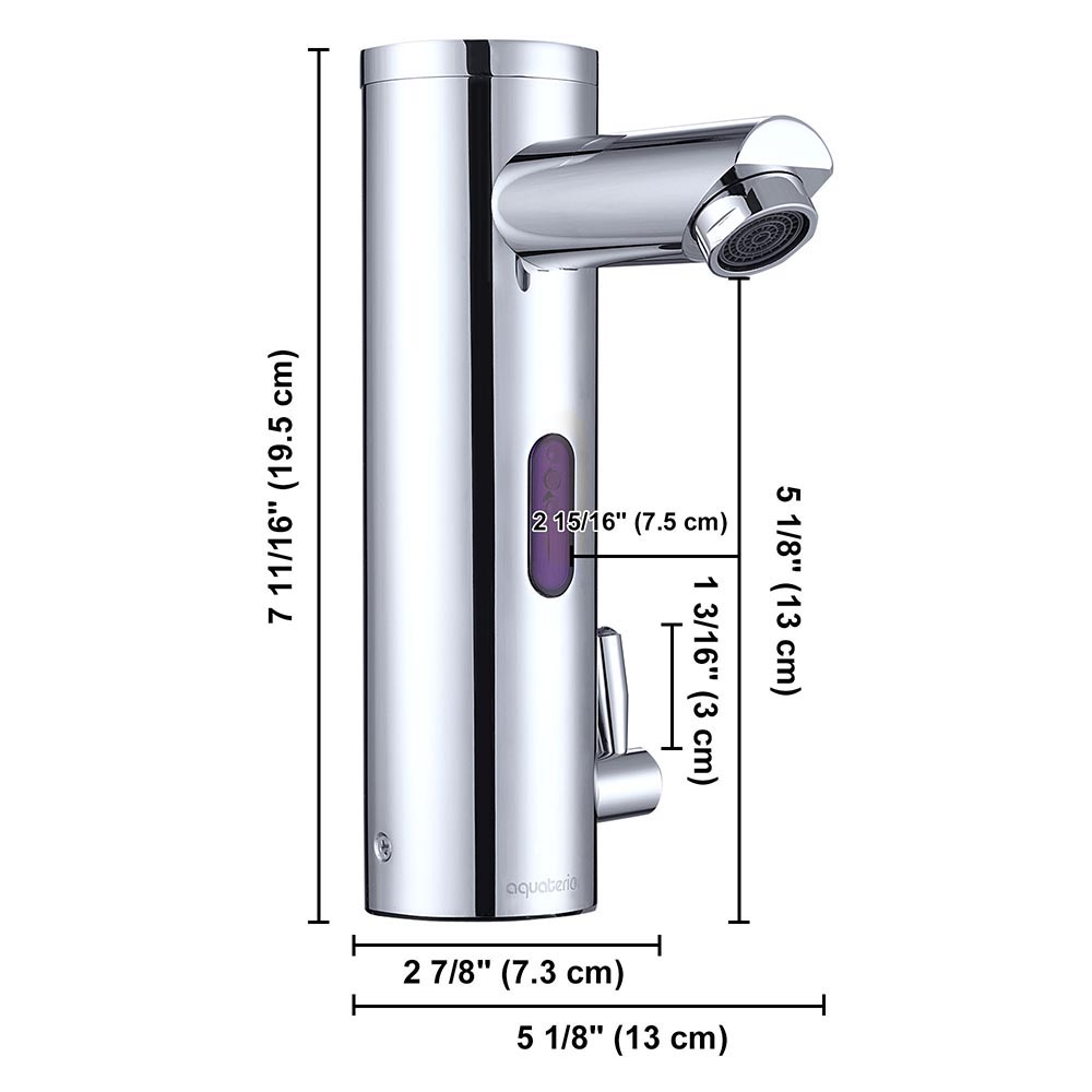 Aquaterior Motion Sensor Touchless Kitchen Faucet with Hot & Cold Water - Ideal for Modern Homes, Restaurants & ADA Compliant Spaces
