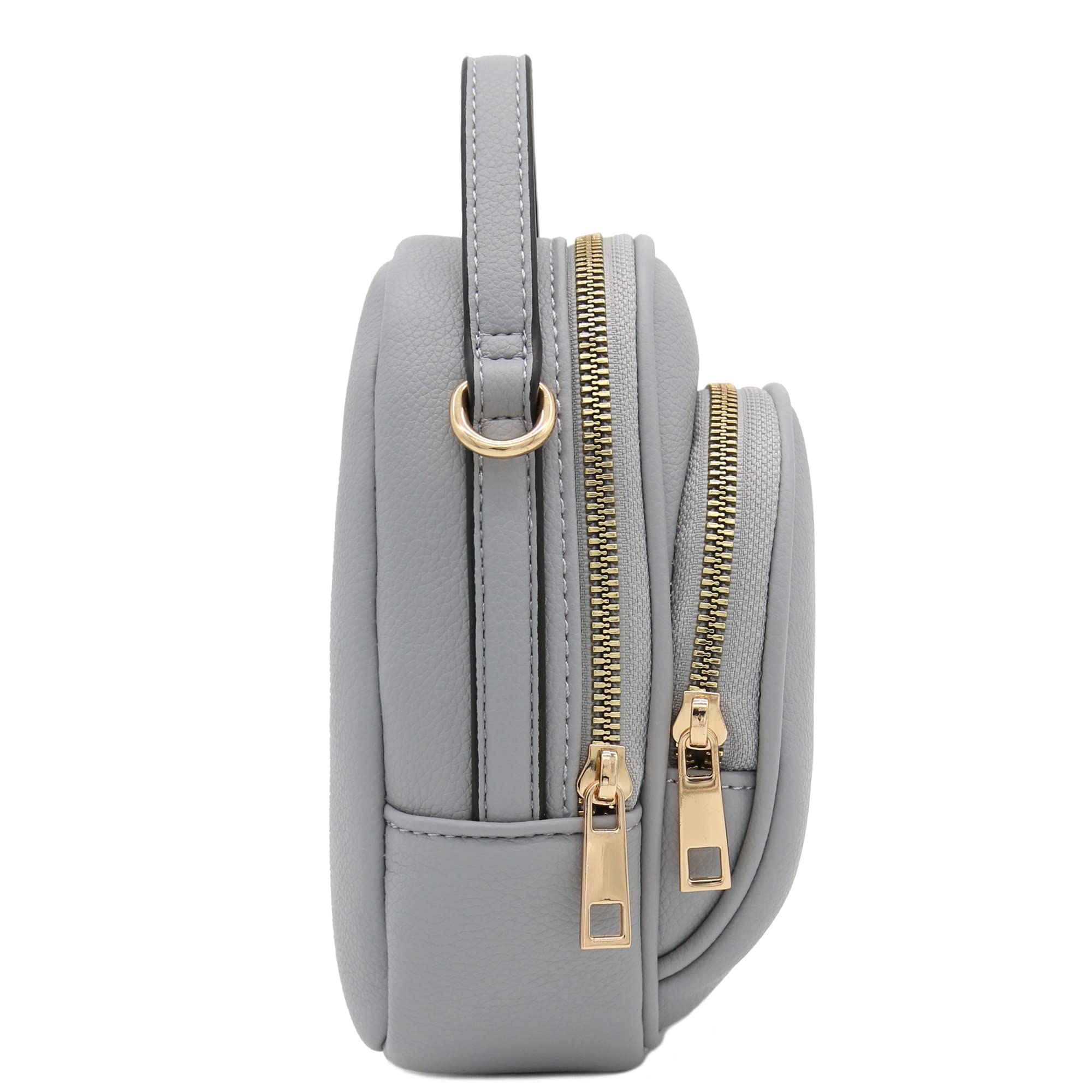 Stylish Two-Compartment Mini Oval PU Leather Crossbody Bag for Women - Perfect for Everyday Use, Travel & Date Nights