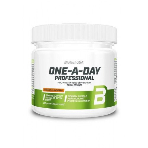 BioTechUSA One A Day Professional Protein Powder 240g - Premium Whey Protein Supplement for Muscle Recovery & Growth - Ideal for Gym Workouts & Post-Training Nutrition