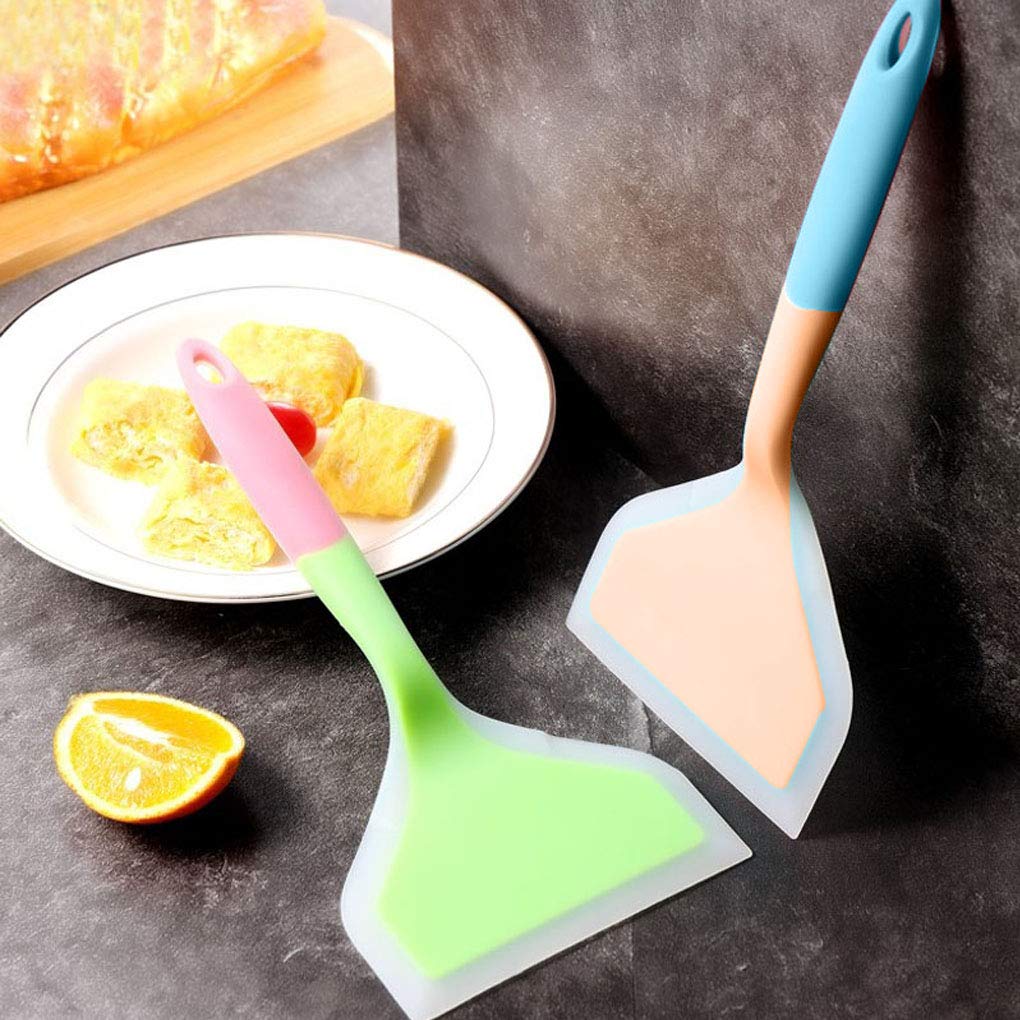 Lustar Silicone Non-Stick Kitchen Spatula - Wide Scraper for Cooking, Flipping Eggs, Beef, Pizza - Durable & Heat-Resistant Utensil for Baking, Grilling, and Everyday Kitchen Use