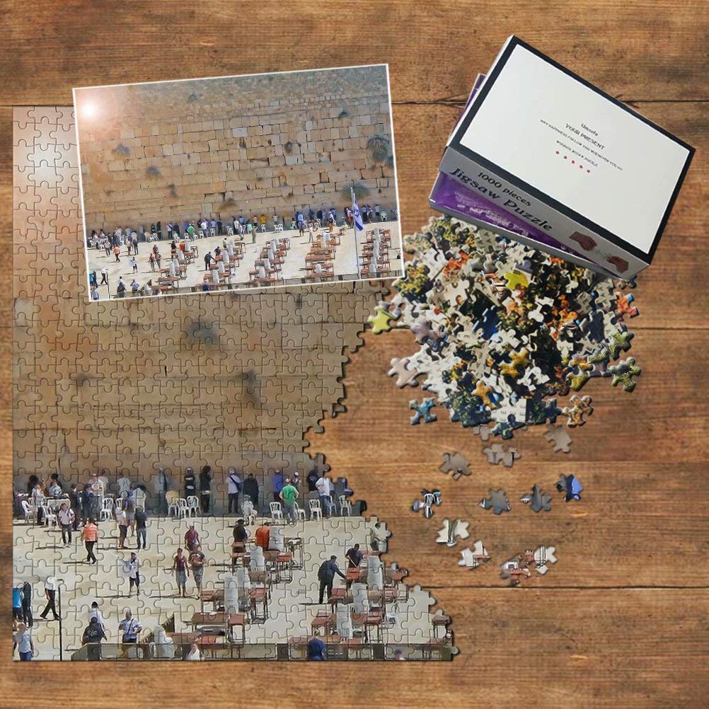 1000 Piece Israel Western Wall Jerusalem Jigsaw Puzzle - Wooden Travel Souvenir & Home Decor Gift for Adults