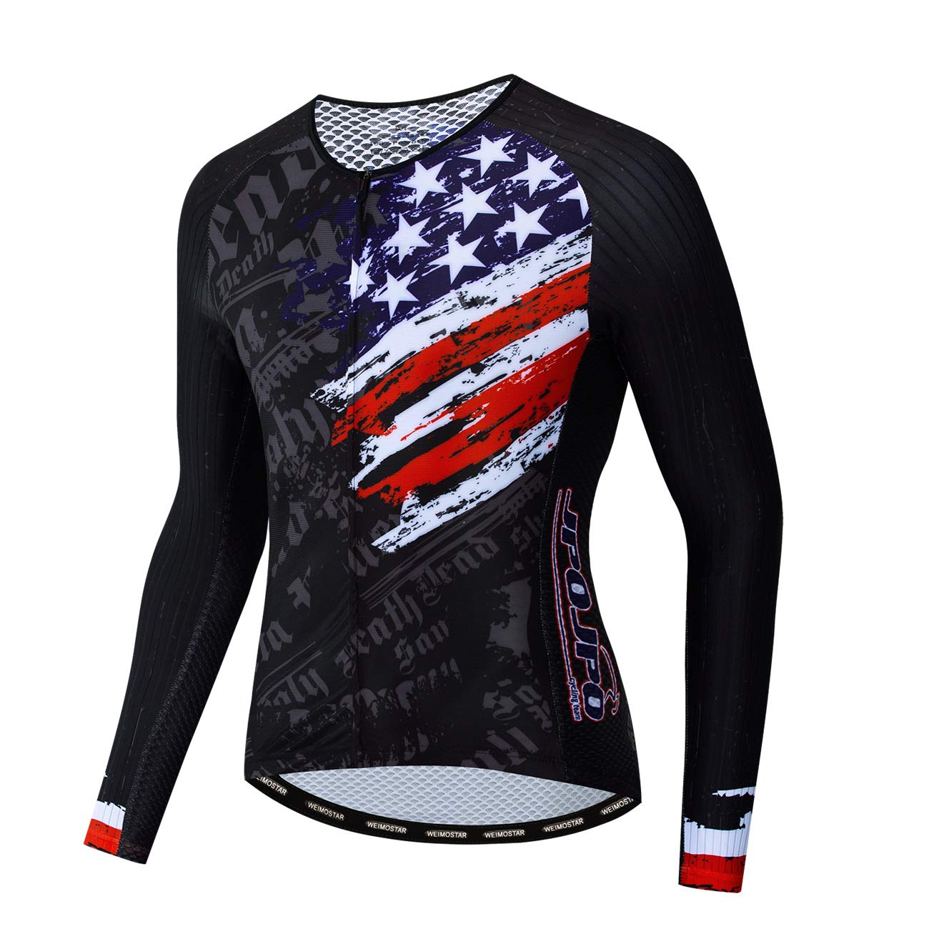 Men's Quick Dry Cycling Jersey - Summer Long Sleeve Bike Shirt for Racing & Training | Moisture Wicking Performance Bicycle Clothing for Road Cycling & Outdoor Sports