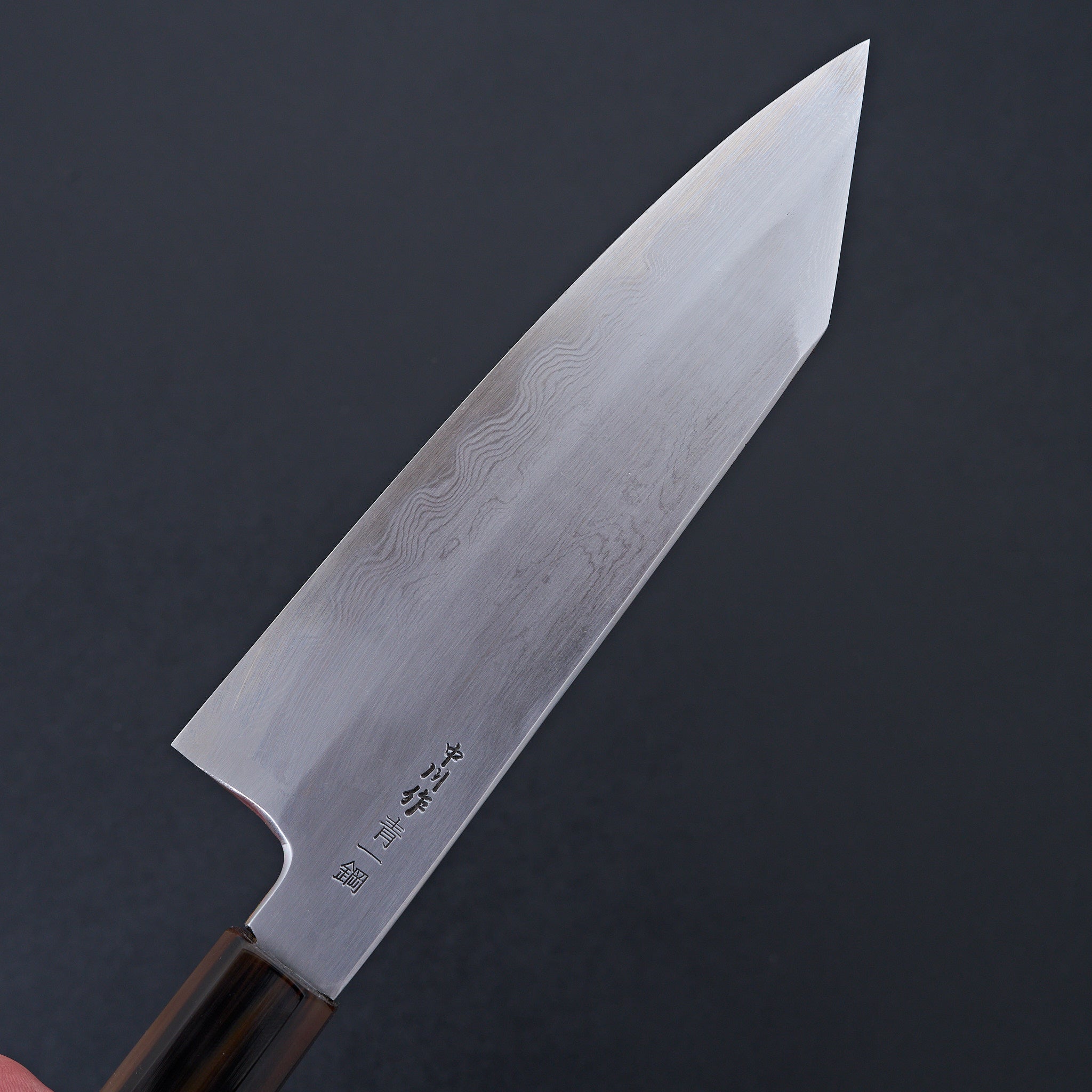 Hatsukokoro Satoshi Nakagawa Blue 1 Damascus Bunka Knife - Premium Japanese Kitchen Knife for Slicing, Dicing & Precision Cutting - Perfect for Chefs & Home Cooks