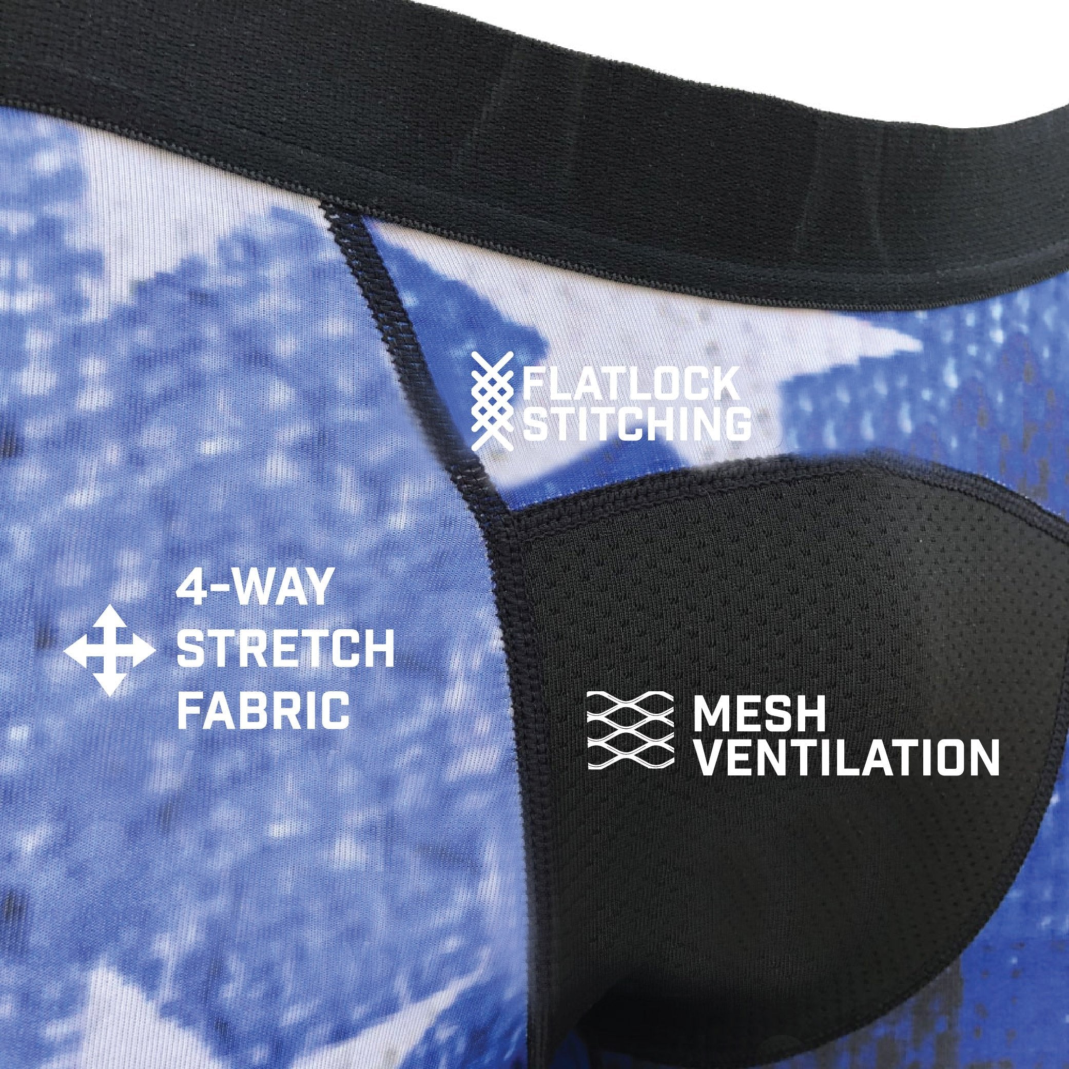 Old Glory Compression Tights for Women & Men - High Performance Athletic Leggings for Running, Workout & Recovery - Moisture Wicking & Muscle Support