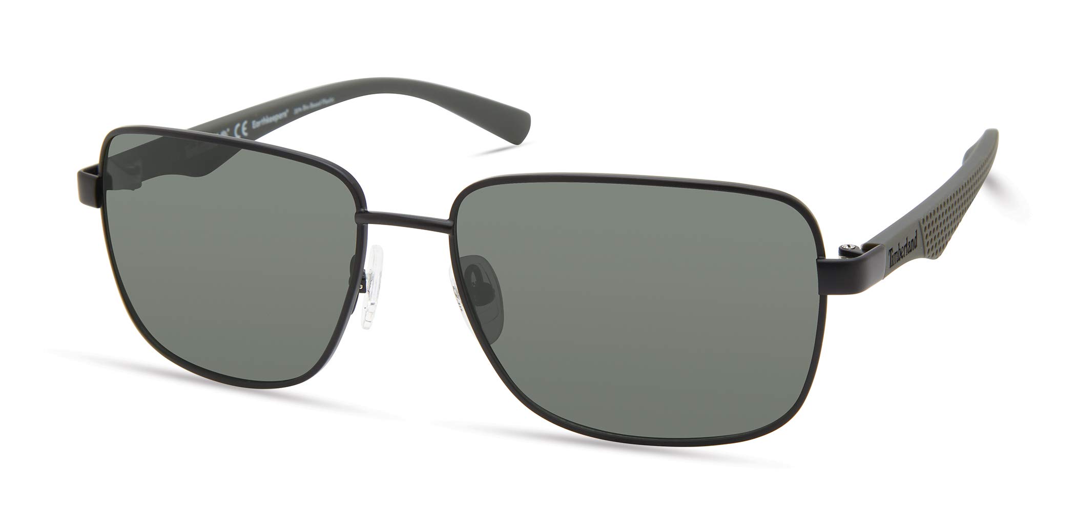 Timberland Men's TBA9264 Polarized Rectangular Sunglasses UV Protection - Classic Aviator Style for Outdoor Activities, Driving & Travel