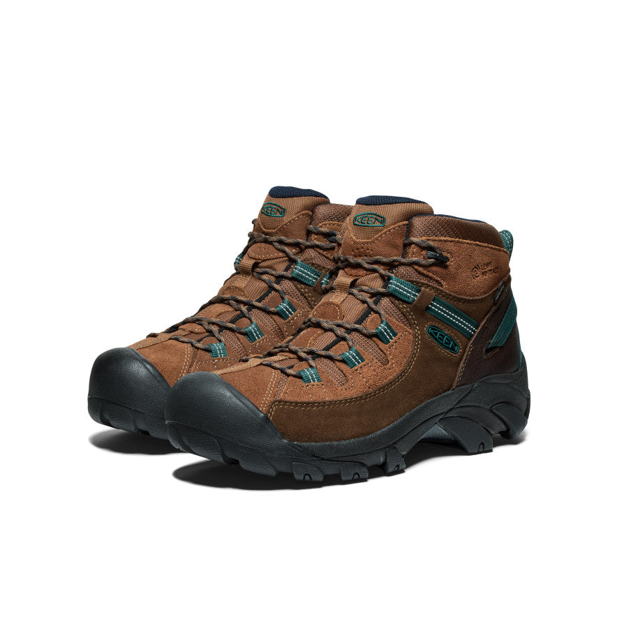 KEEN Targhee II Mid Waterproof Hiking Boots for Men - Durable & Comfortable Outdoor Shoes for Trekking, Backpacking, and Mountain Adventures