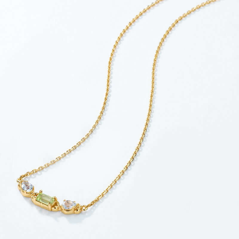 Elegant Peridot August Birthstone Necklace | NL062 | Perfect Gift for August Birthdays & Special Occasions