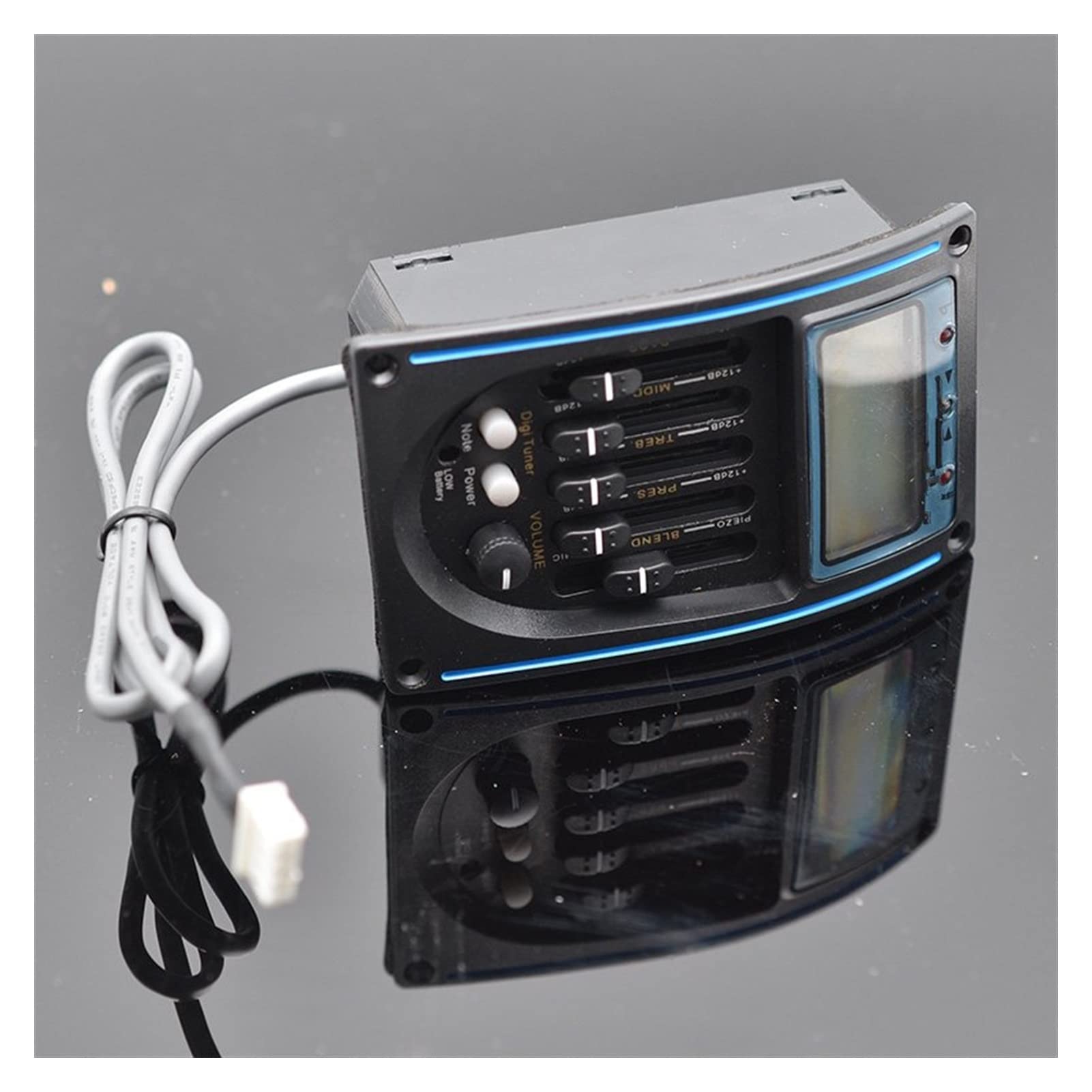TSTS 5-Band Acoustic Guitar Pickup with Microphone, EQ Preamp & LCD Tuner - LC-5 Model for Enhanced Sound Performance | Perfect for Live Performances & Studio Recording