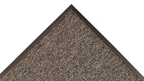 NoTrax 146 Encore™ Vinyl Backed Entrance Mat 3' x 5' Gray - Non-Slip Floor Mat for Home, Office, School & Commercial Use - Durable Doormat for High Traffic Areas, Mud & Water Absorption