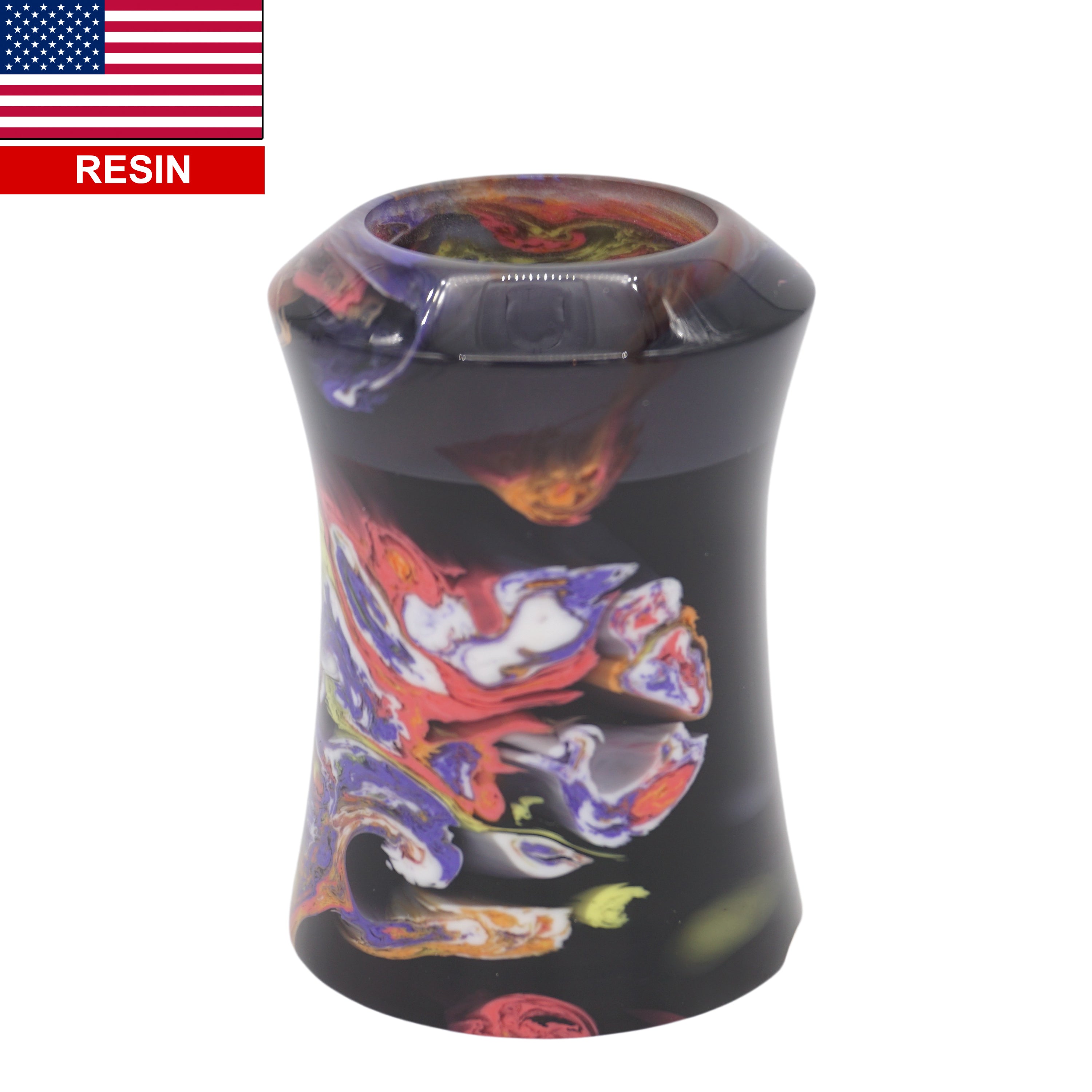 Handcrafted Night Graffiti Shaving Brush Handle - Fits 24mm & 26mm Knots - Perfect for Wet Shaving & Grooming Gifts for Men