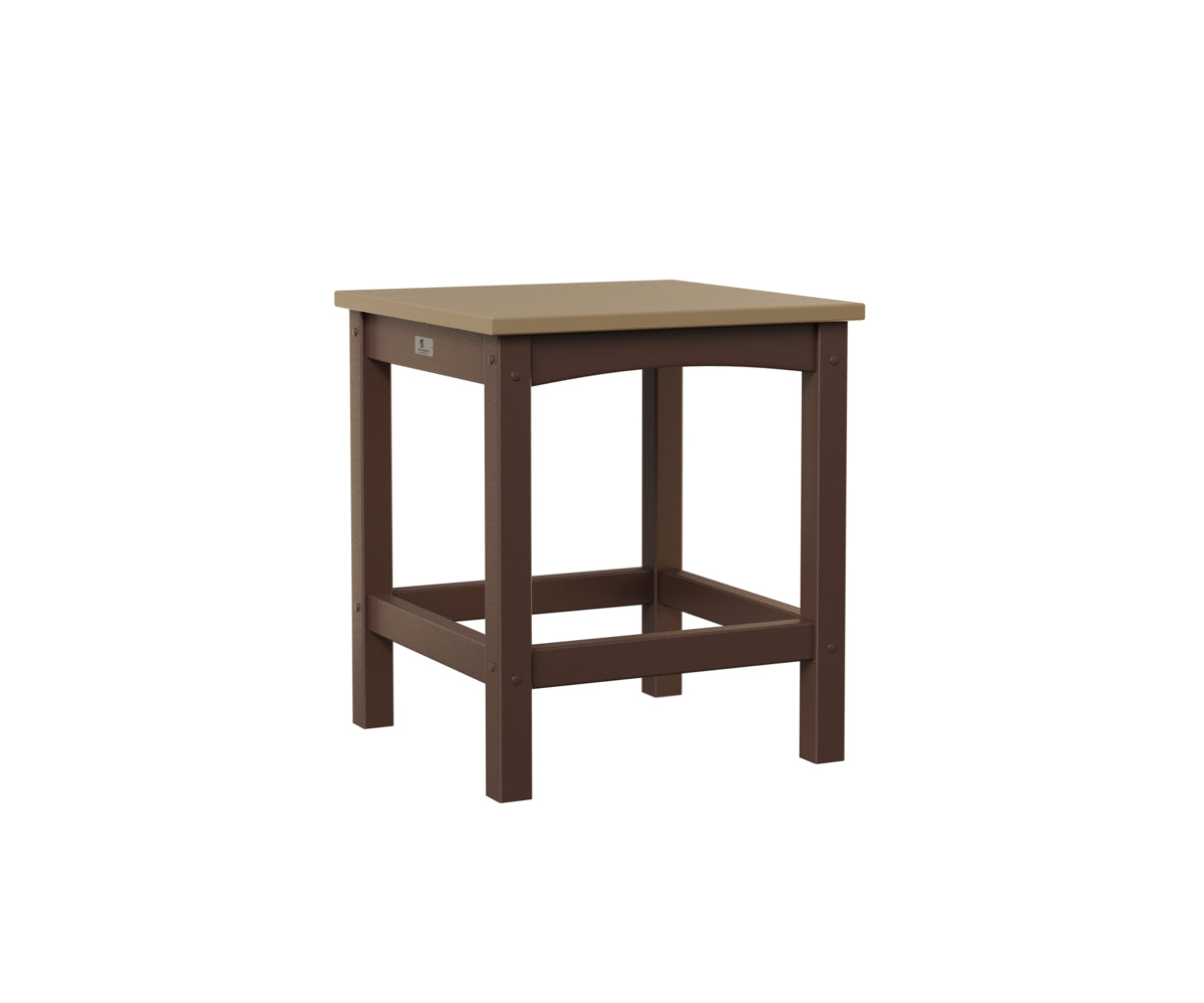Berlin Gardens Camden Square End Table - Stylish & Durable Side Table for Living Room, Bedroom, or Patio - Perfect for Coffee, Books & Decor