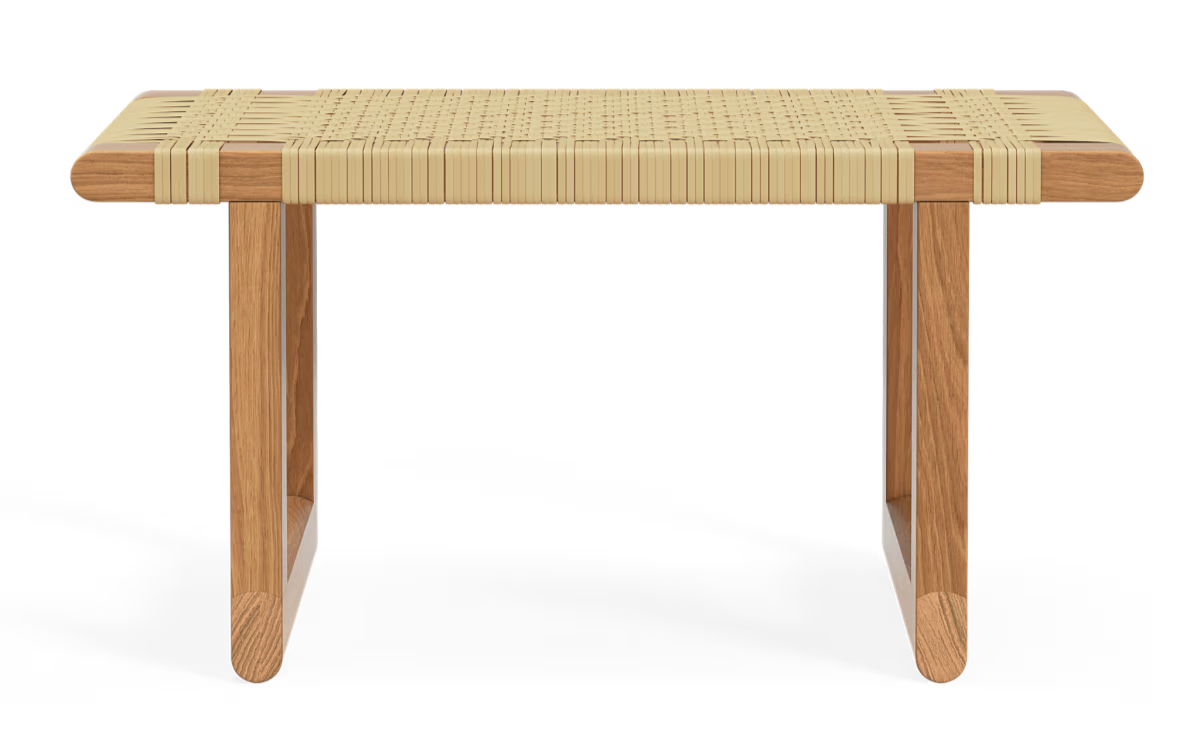 BM0488S Solid Wood Table Bench - Rustic Farmhouse Style for Dining Room, Kitchen, or Entryway - Perfect for Extra Seating and Storage