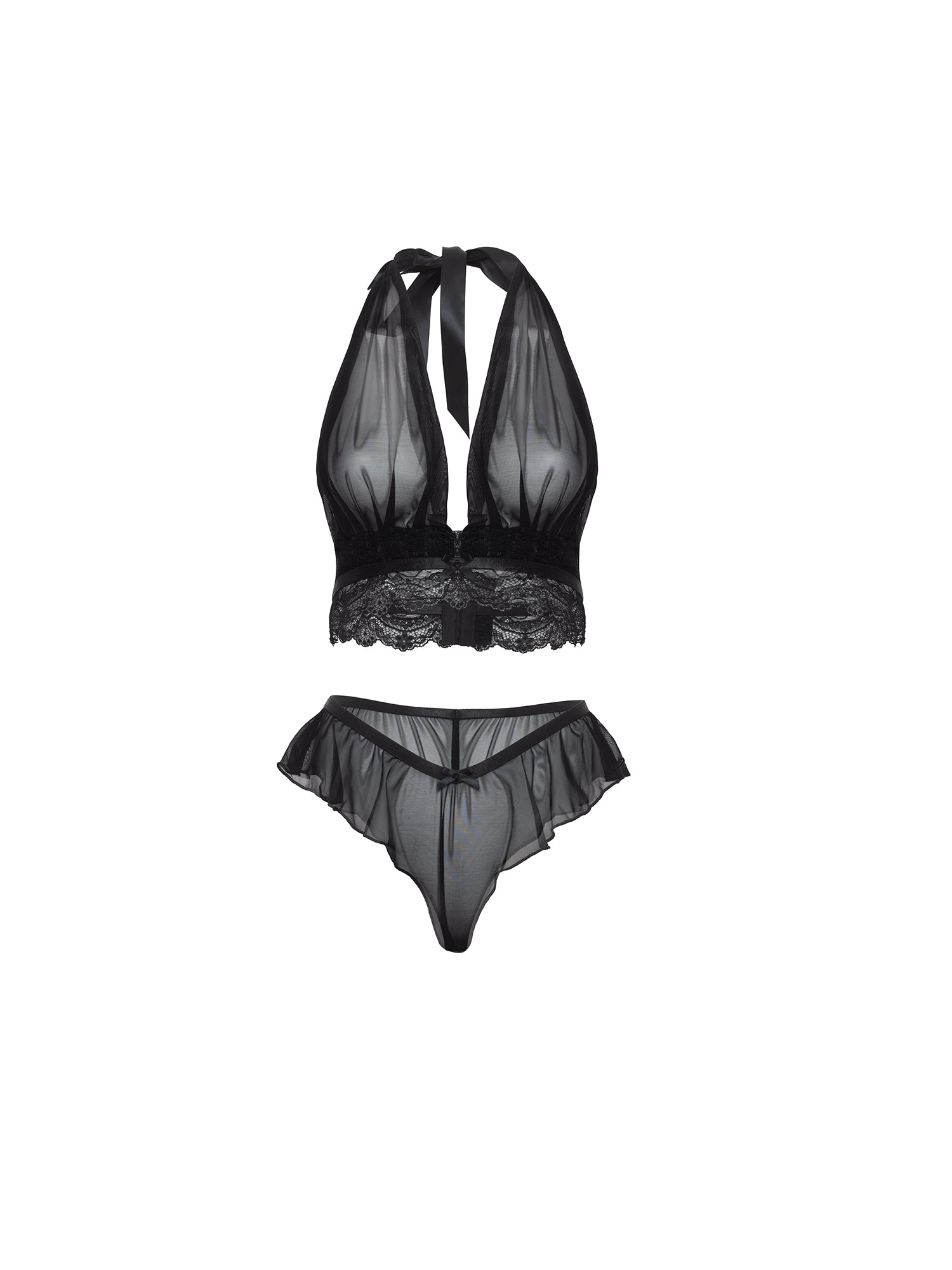 Maylah Sheer Bra Set - Comfortable Lace Bralette & Panty Set for Women | Perfect for Everyday Wear, Date Night & Special Occasions