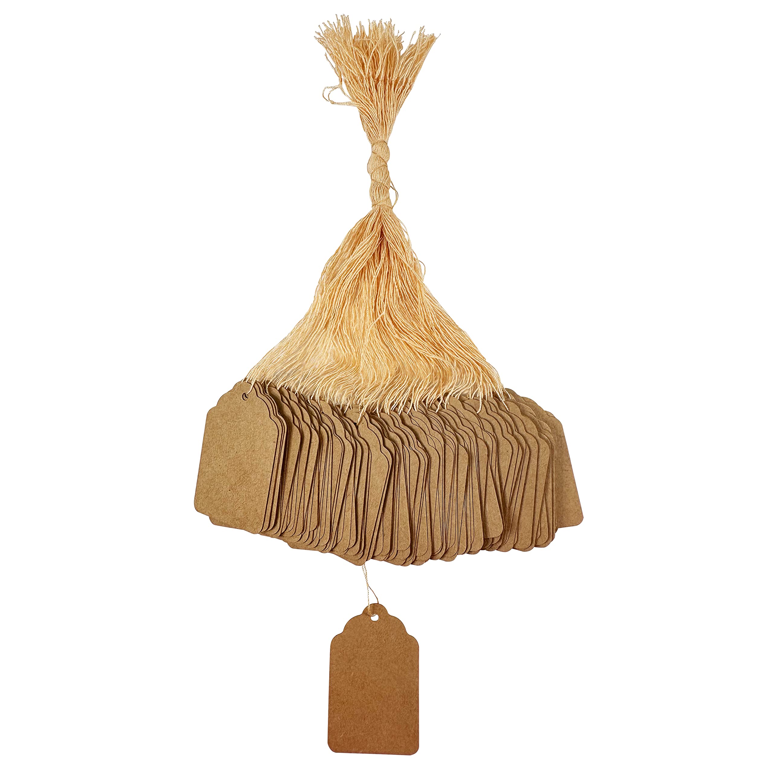 200 Pack Kraft Gift Tags with String - 2.25