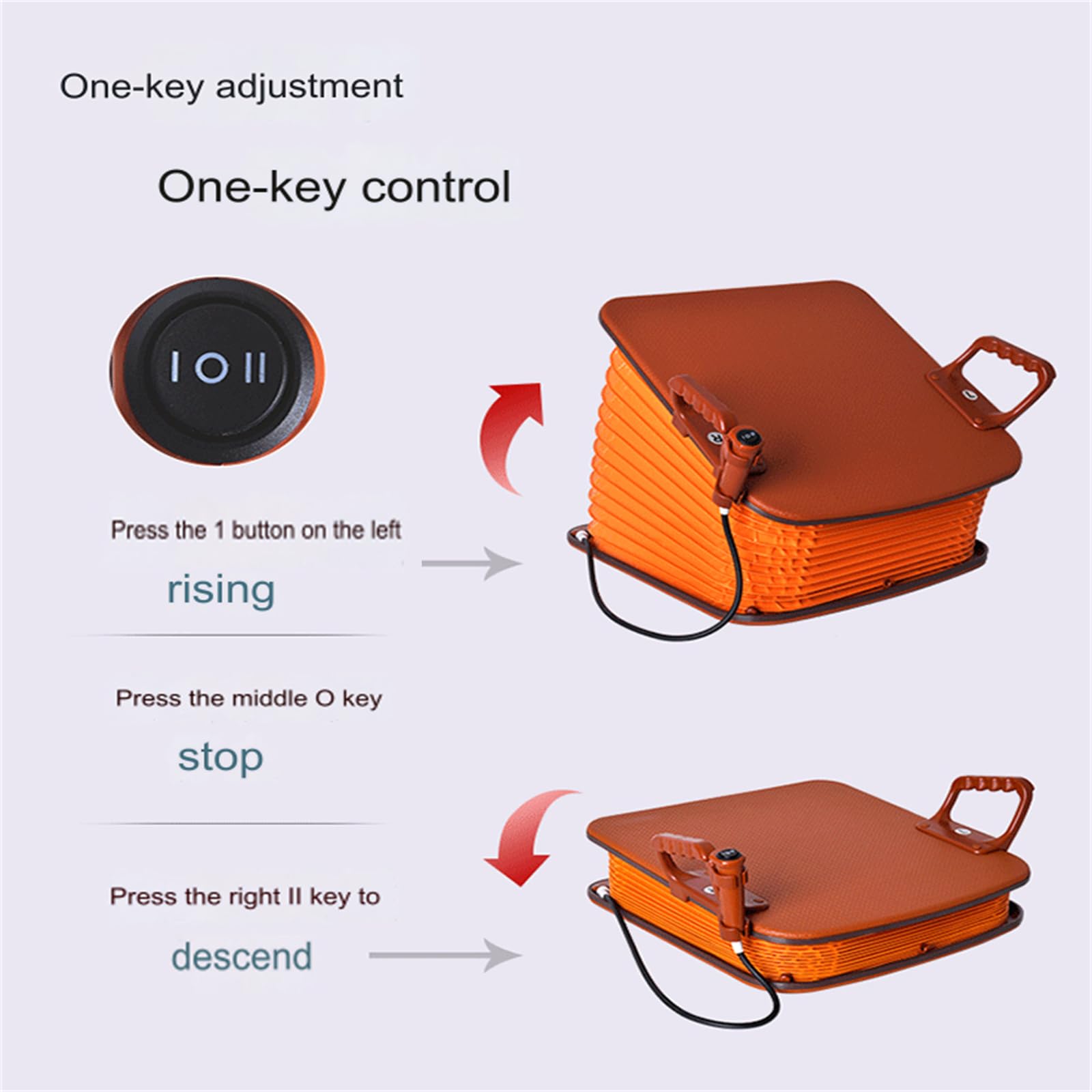 NOLLAM Electric Lift Assist Chair for Elderly - Portable Standing Aid with 35° Angle Adjustment & Button Control - Ideal for Seniors with Weak Knees, Mobility Issues - Perfect for Home, Nursing Homes, and Daily Living Assistance