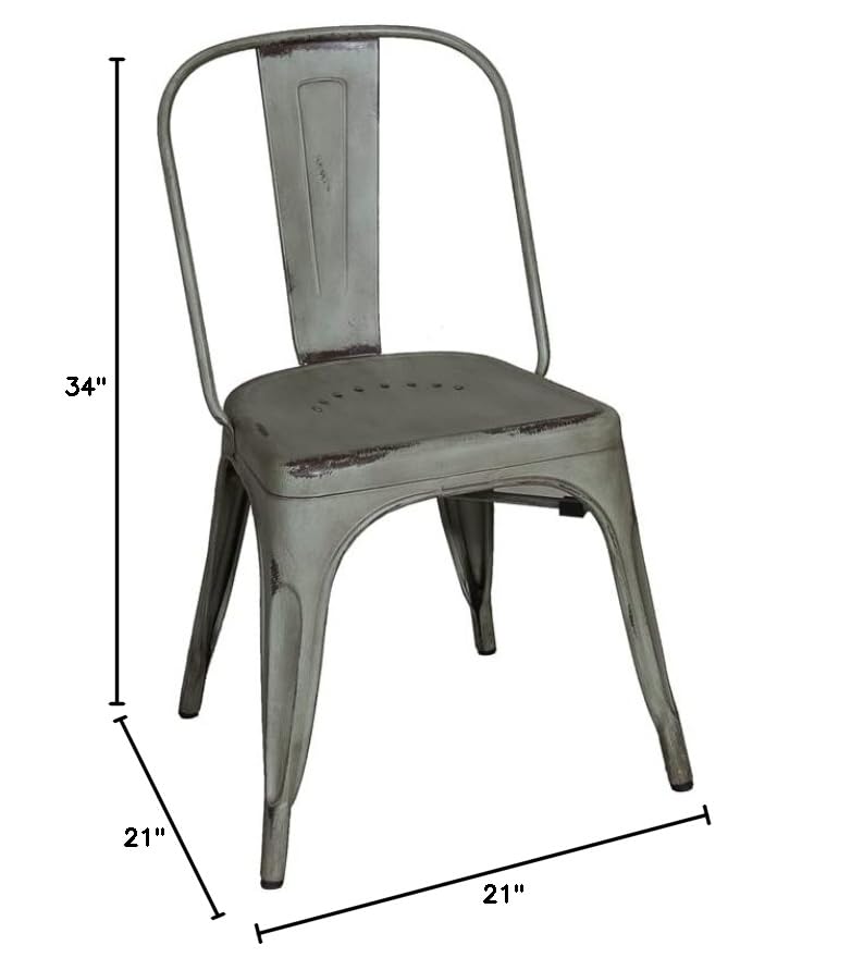 LIBERTY FURNITURE Bow Back Side Chairs - Set of 2, Green Upholstered Dining Chairs for Kitchen, Dining Room & Office - Comfortable & Stylish Seating Solution